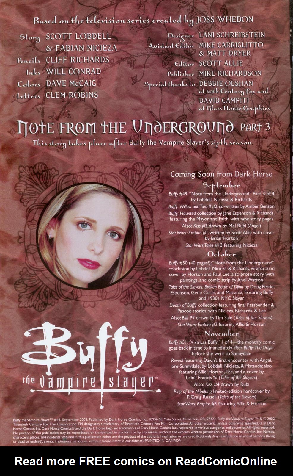 Read online Buffy the Vampire Slayer (1998) comic -  Issue #49 - 2