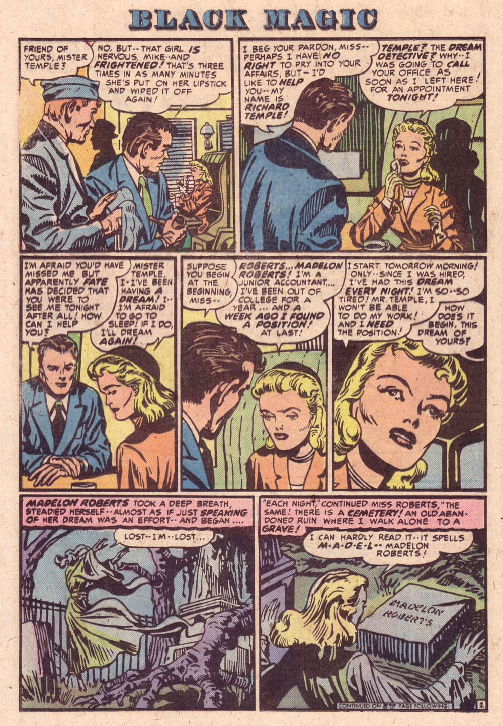 Read online Black Magic (1950) comic -  Issue #1 - 9