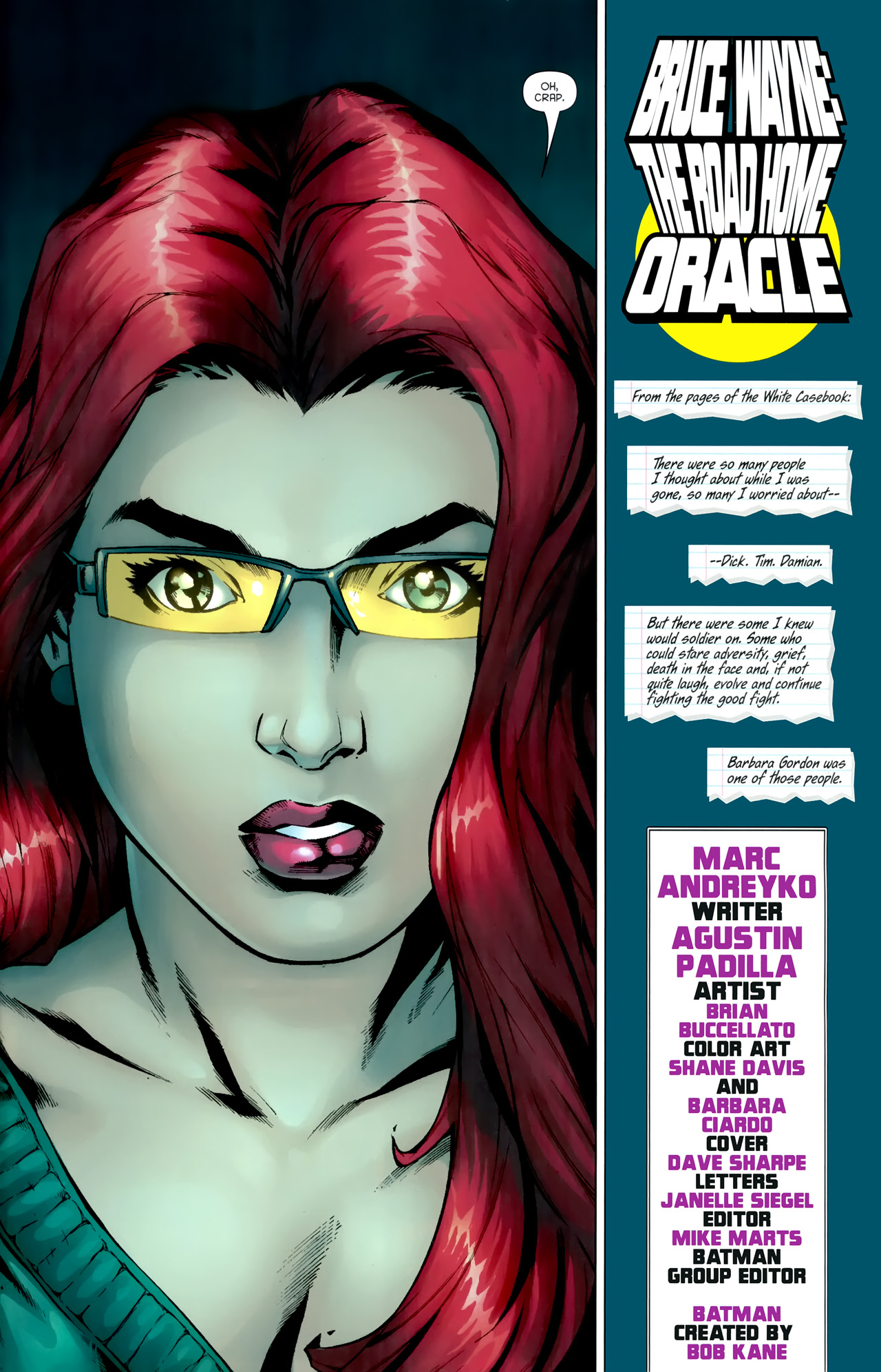 Read online Bruce Wayne: The Road Home comic -  Issue # Issue Oracle - 2