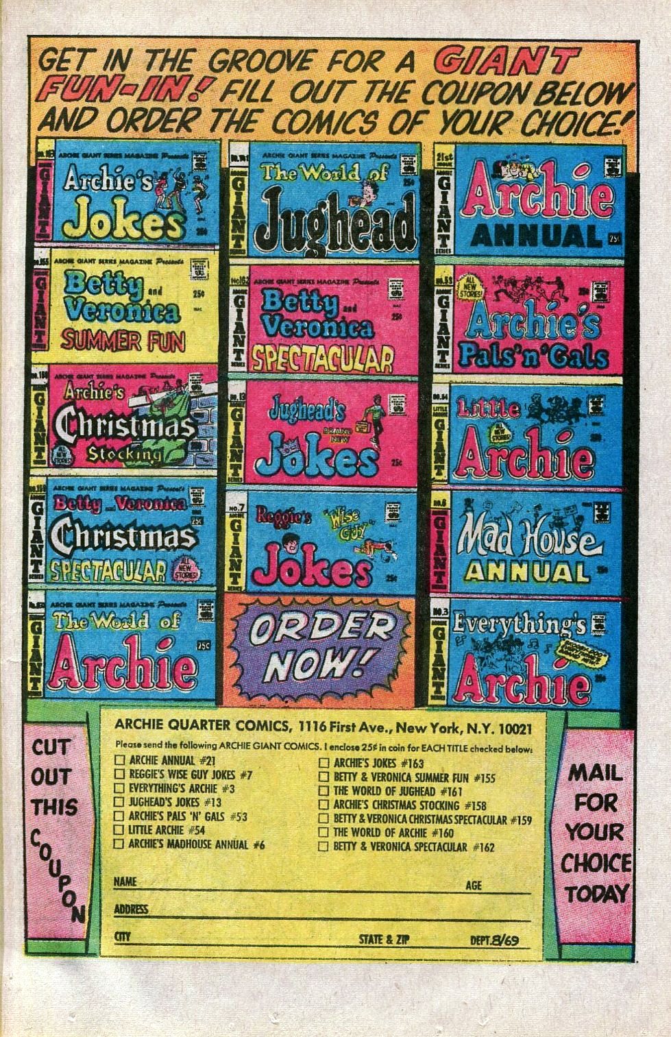 Read online Jughead's Jokes comic -  Issue #13 - 31