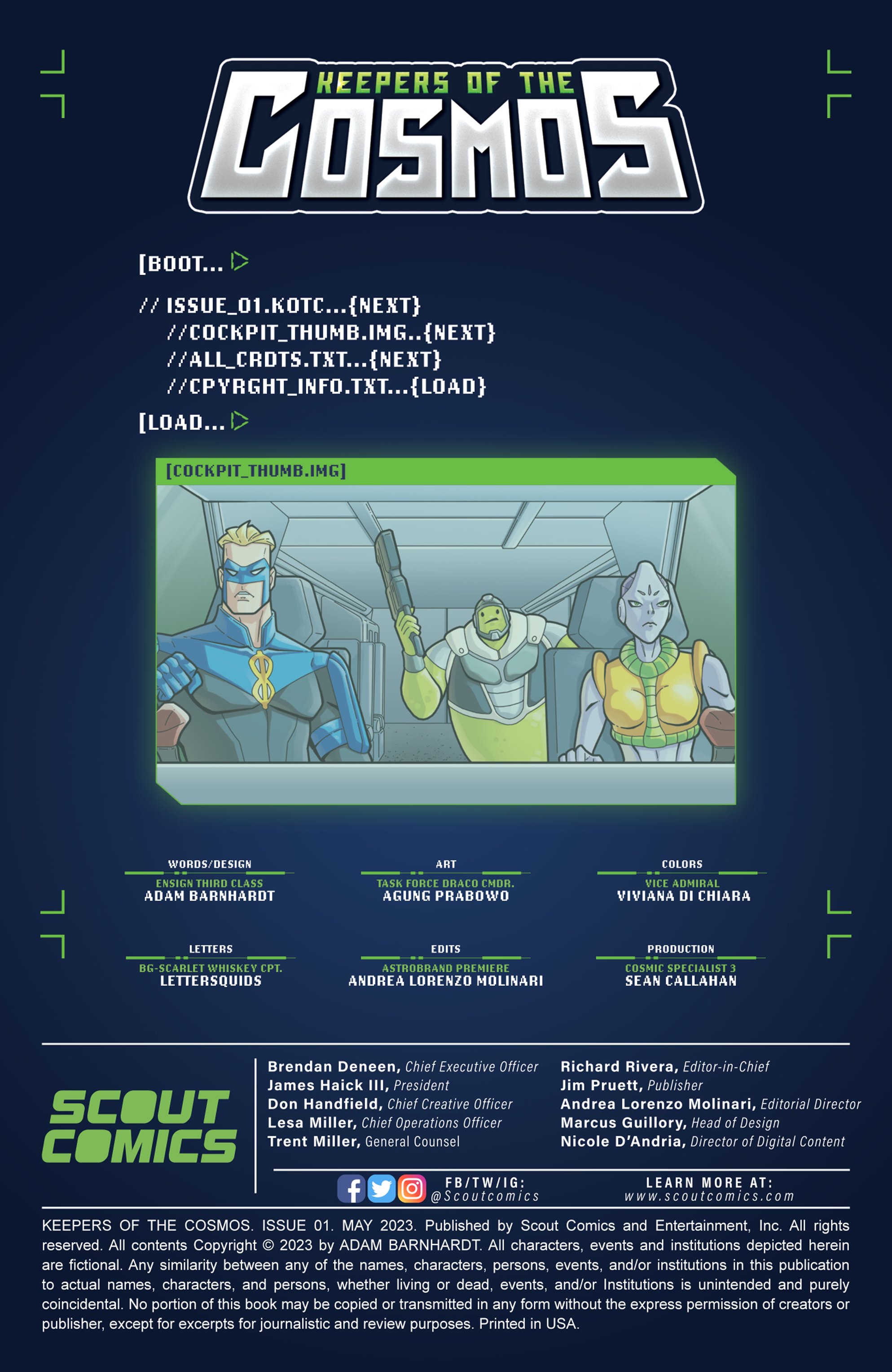 Read online Keepers Of The Cosmos comic -  Issue #1 - 2