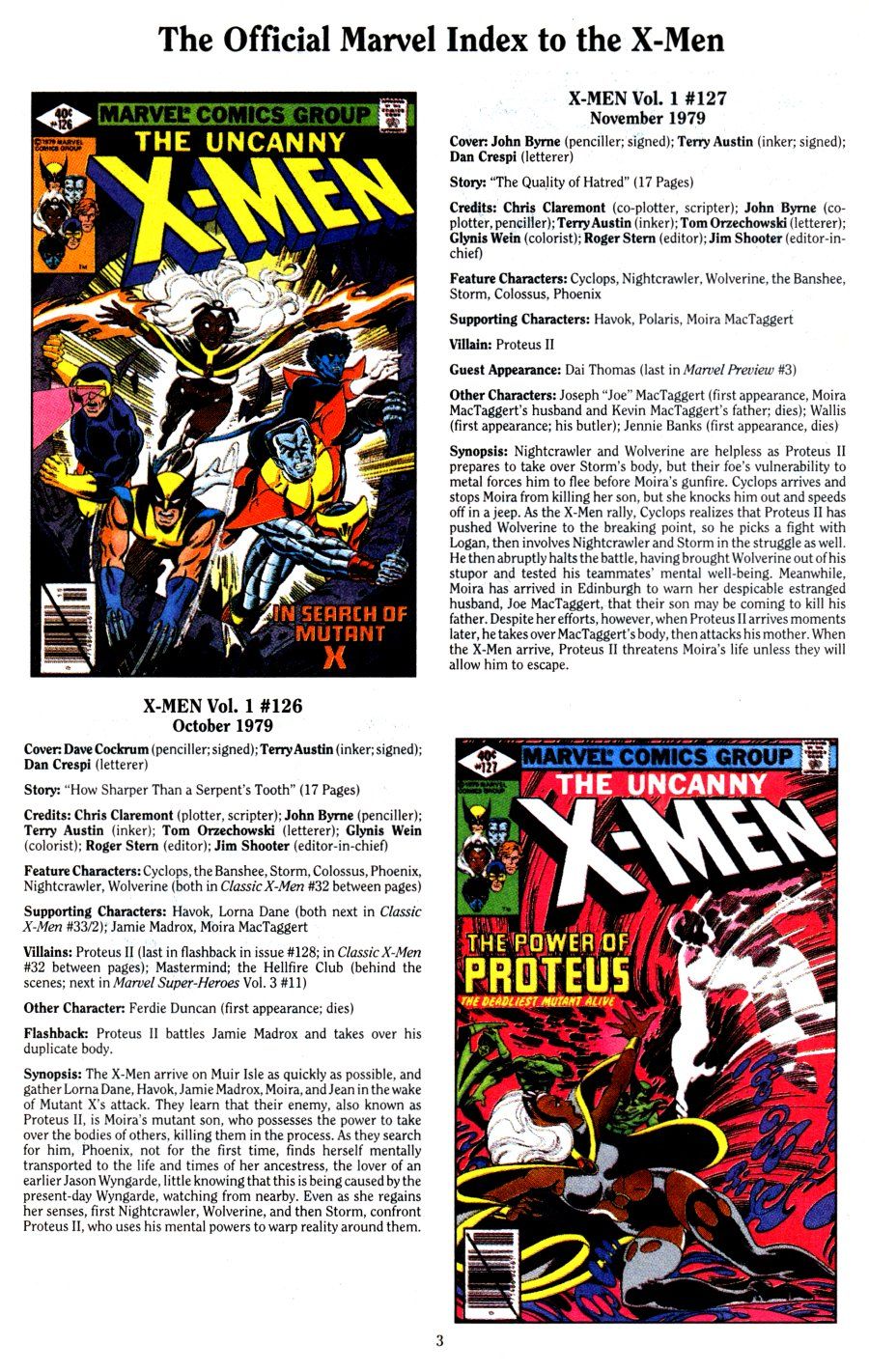 Read online The Official Marvel Index To The X-Men (1994) comic -  Issue #3 - 5
