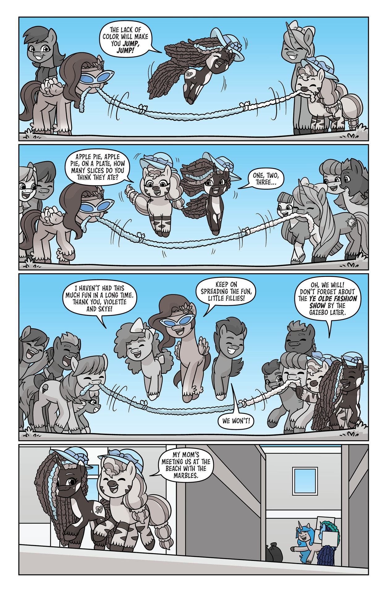 Read online My Little Pony: Black, White & Blue comic -  Issue # Full - 22