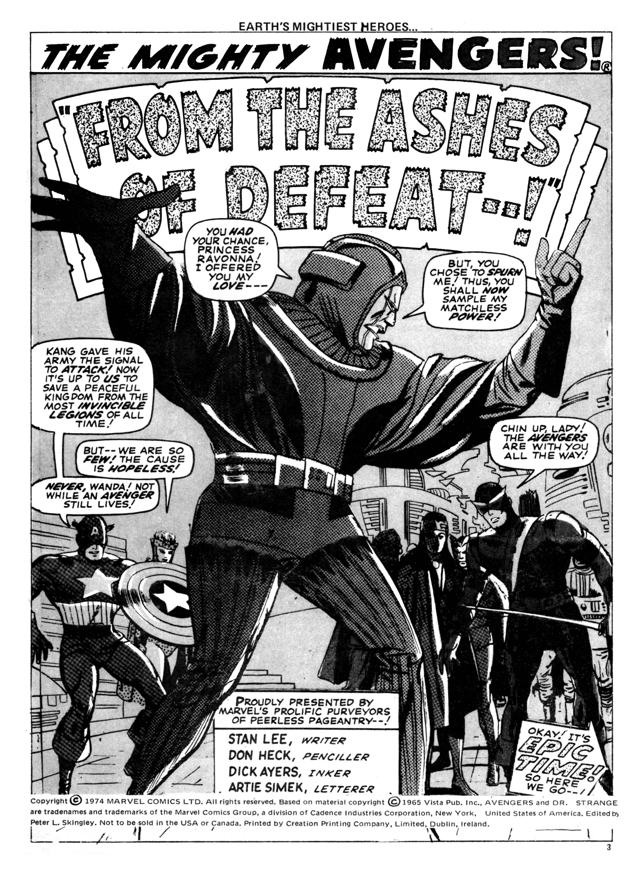 Read online The Avengers (1973) comic -  Issue #21 - 3