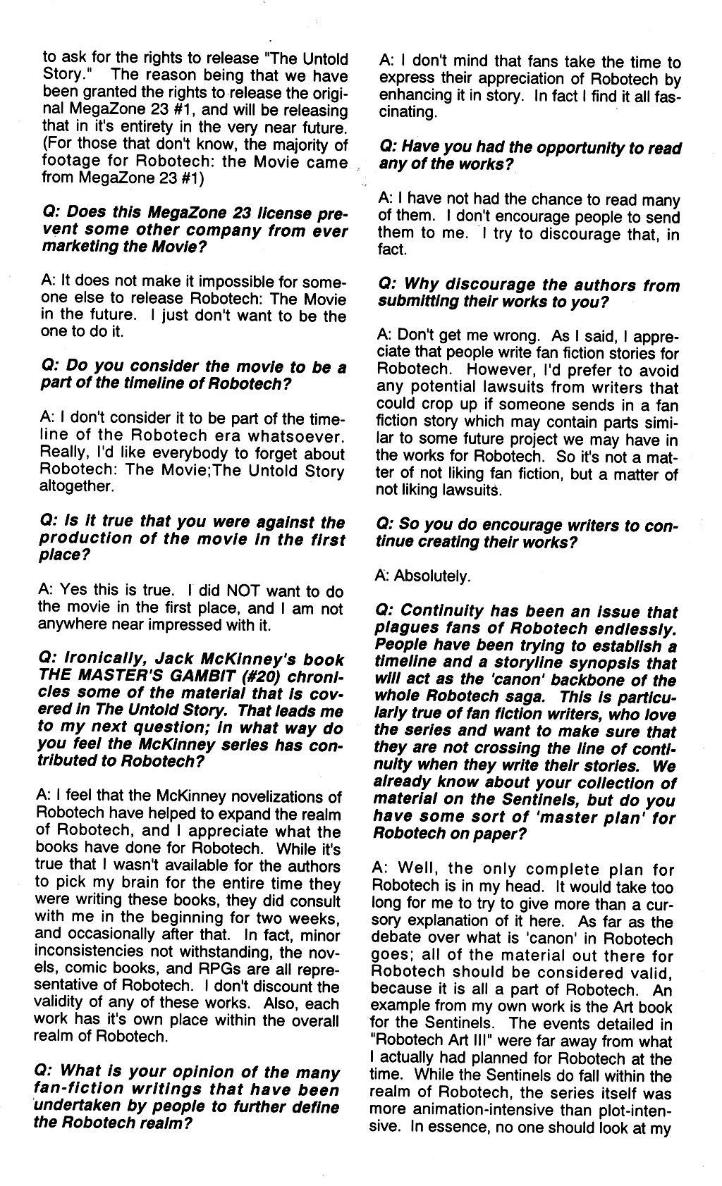 Read online Robotech: Return to Macross comic -  Issue #24 - 29