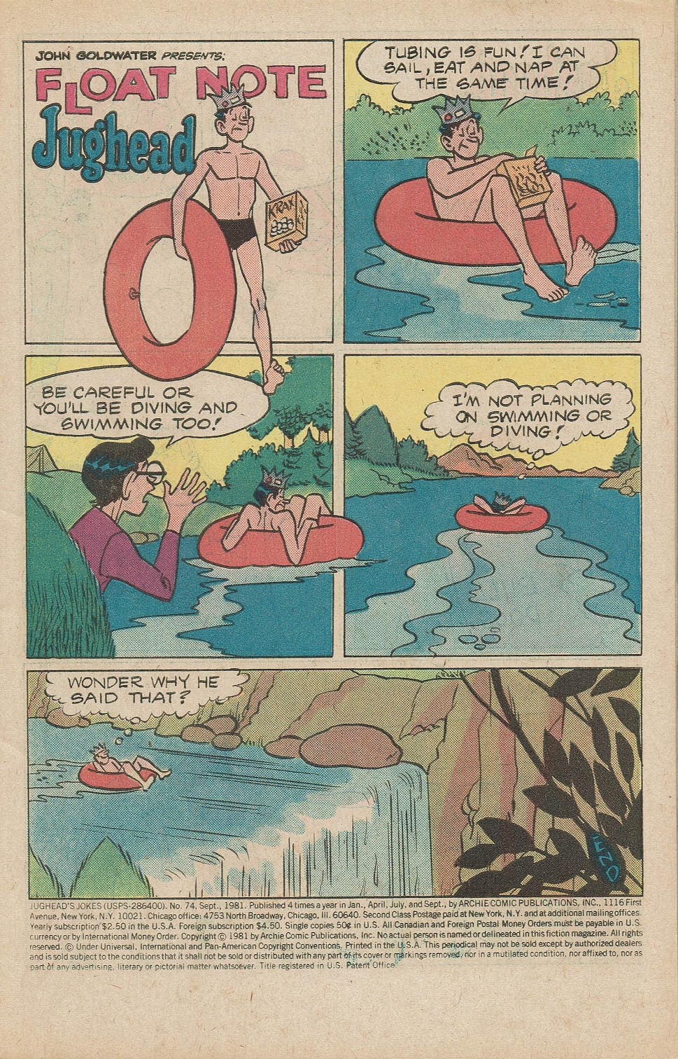 Read online Jughead's Jokes comic -  Issue #74 - 3