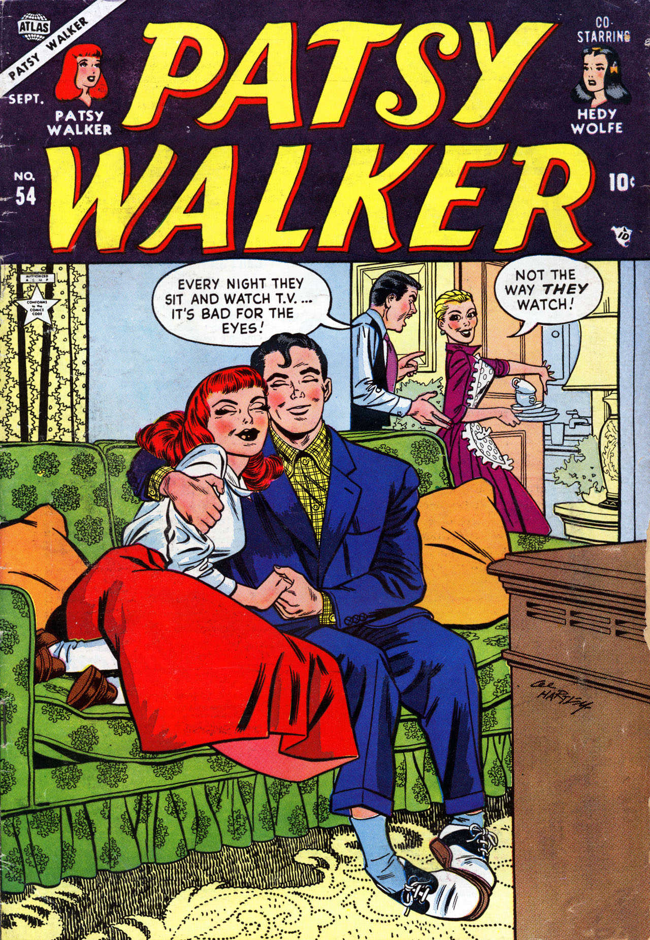 Read online Patsy Walker comic -  Issue #54 - 1