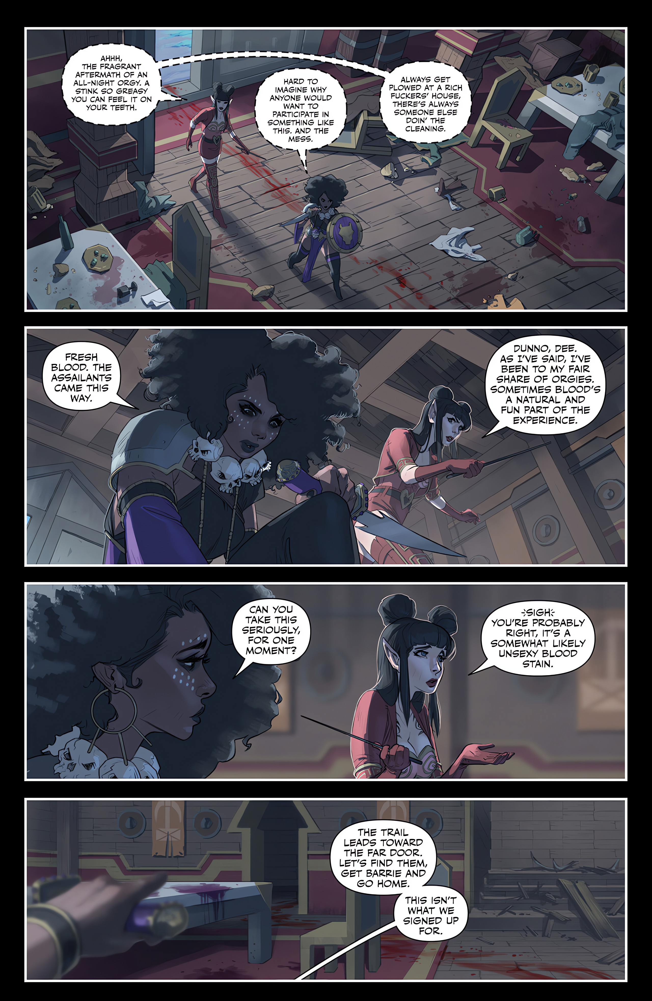 Read online Rat Queens: Sisters Warriors Queens comic -  Issue # TPB - 38