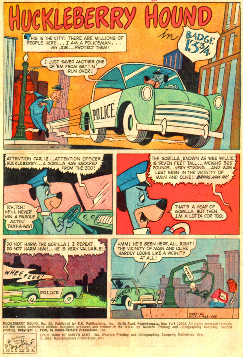 Read online Huckleberry Hound (1960) comic -  Issue #28 - 3