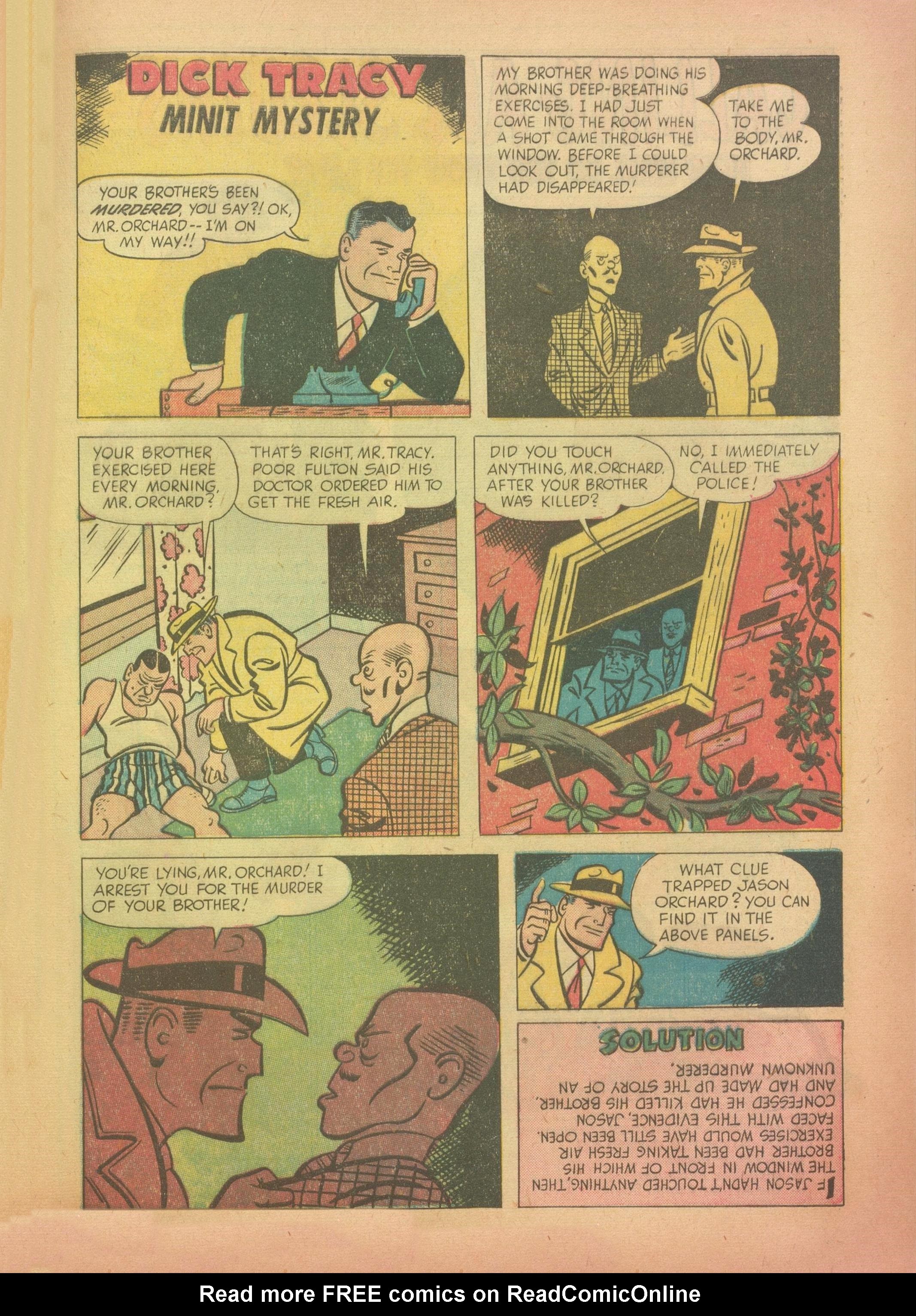 Read online Dick Tracy comic -  Issue #45 - 31