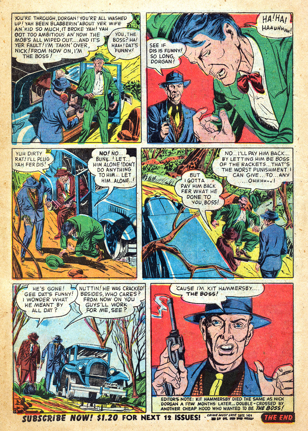 Read online Crime Must Lose comic -  Issue #9 - 10