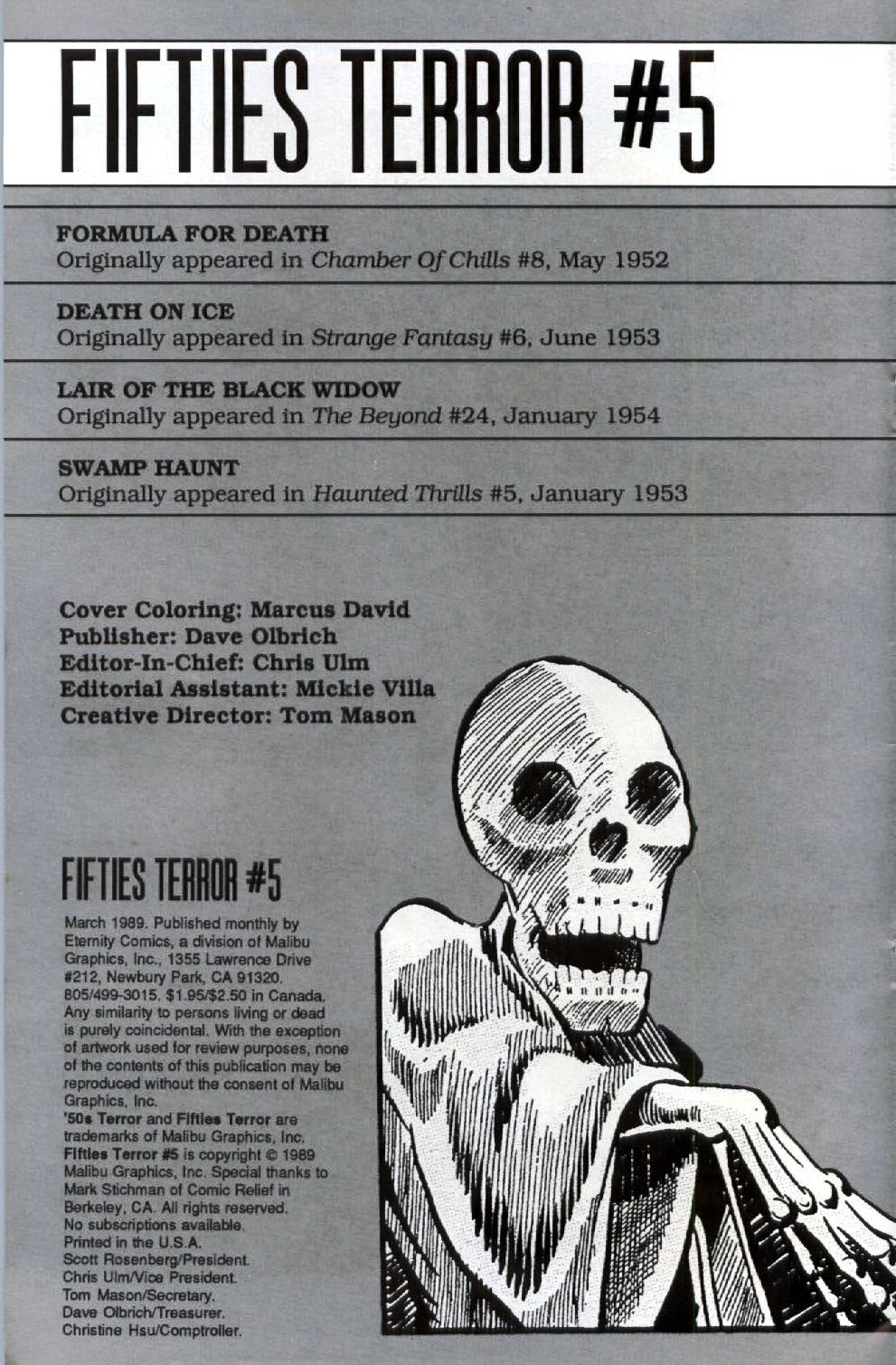 Read online Fifties Terror comic -  Issue #5 - 2