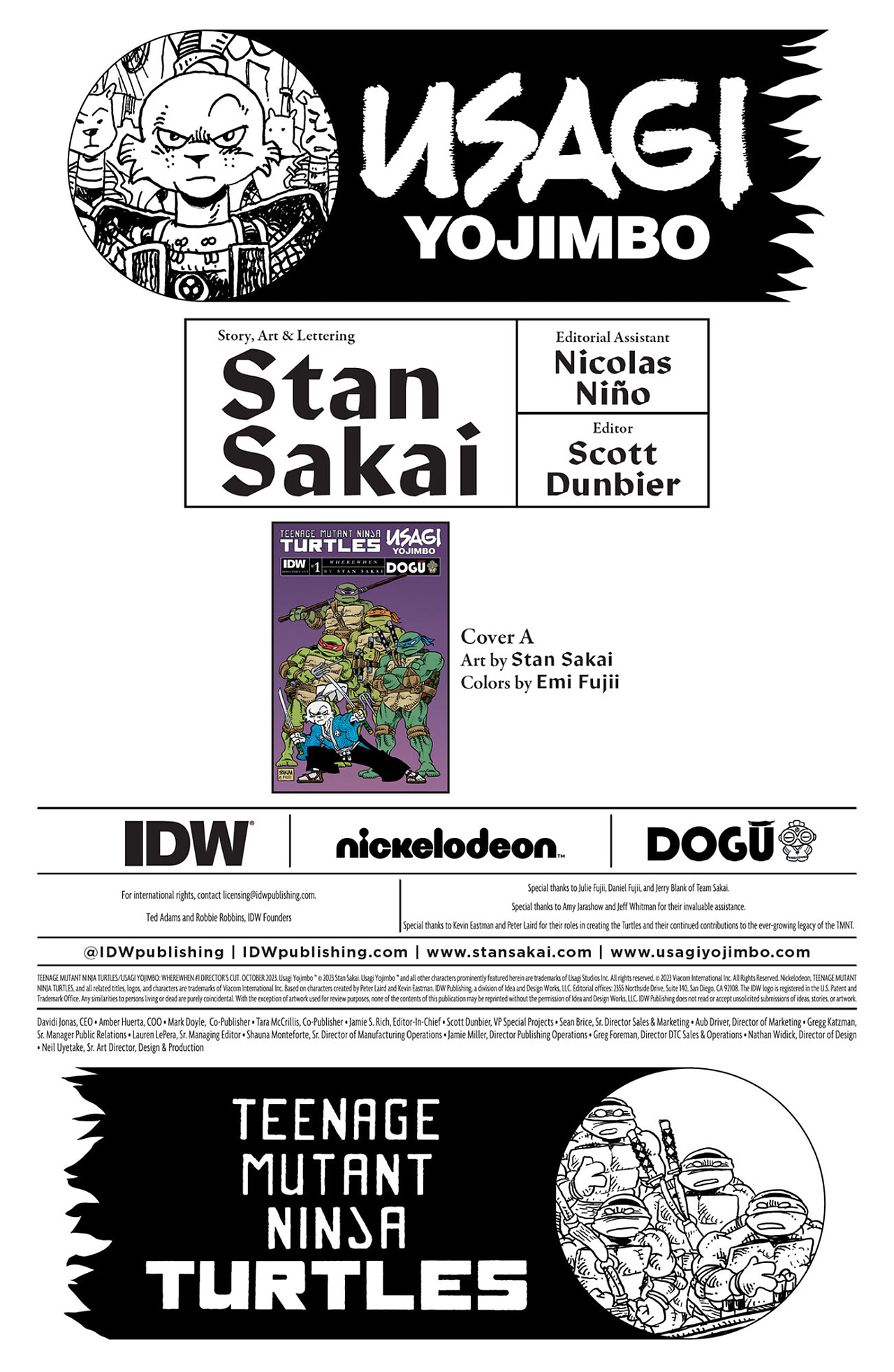 Read online Teenage Mutant Ninja Turtles/Usagi Yojimbo: WhereWhen #1: Director’s Cut comic -  Issue #1: Director’s Cut Full - 2