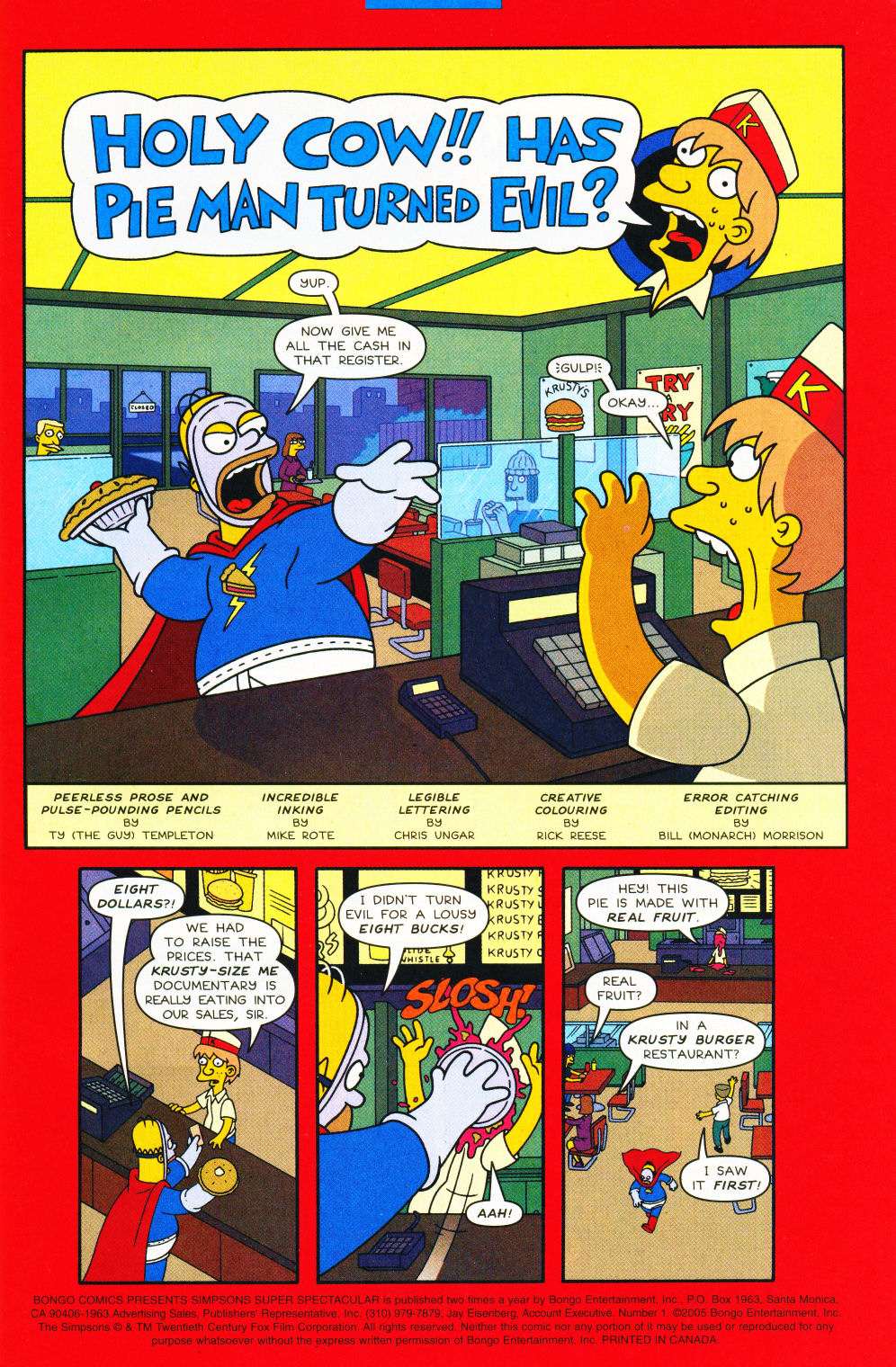 Read online Bongo Comics Presents Simpsons Super Spectacular comic -  Issue #1 - 2