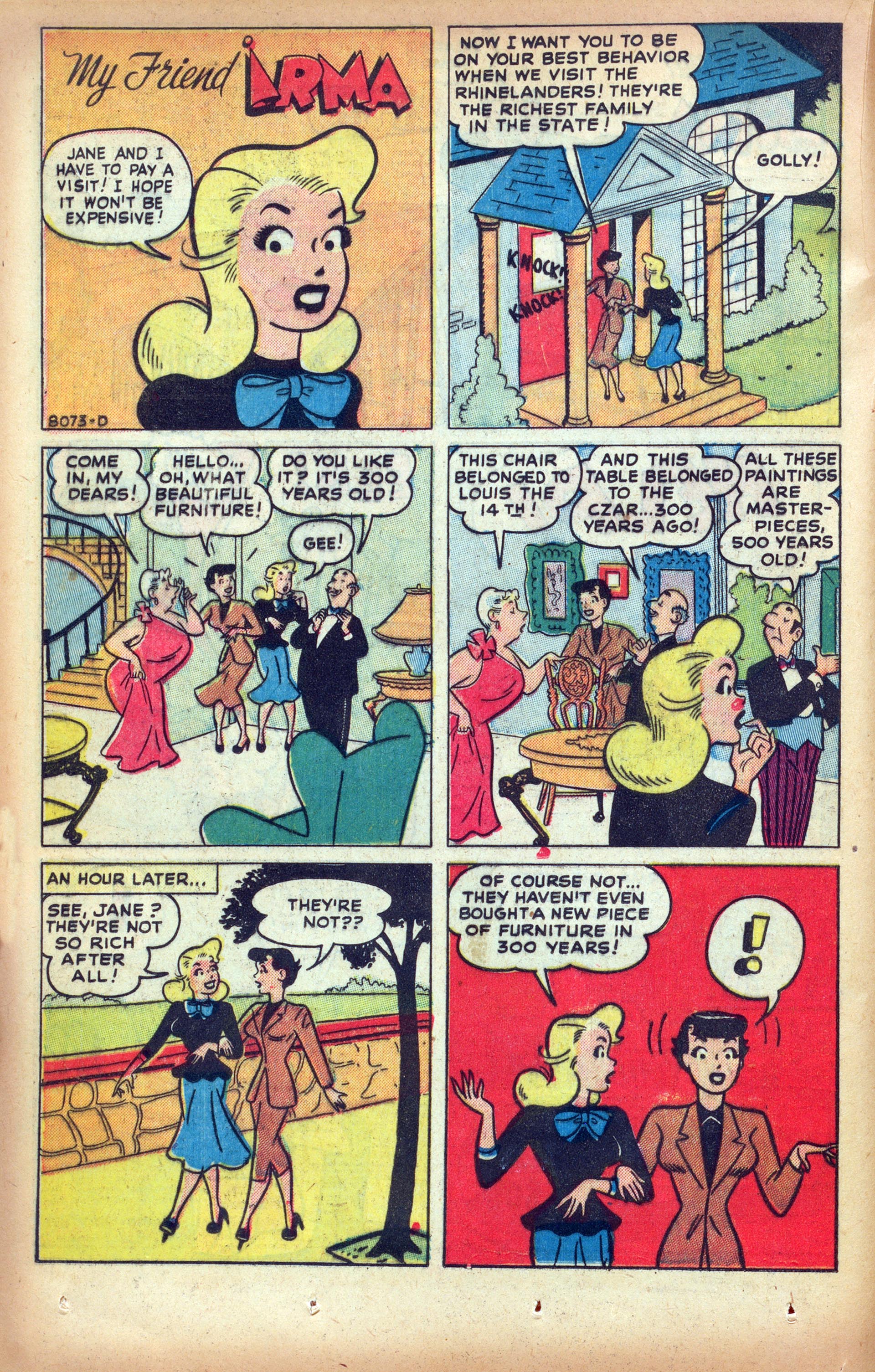 Read online My Friend Irma comic -  Issue #9 - 30