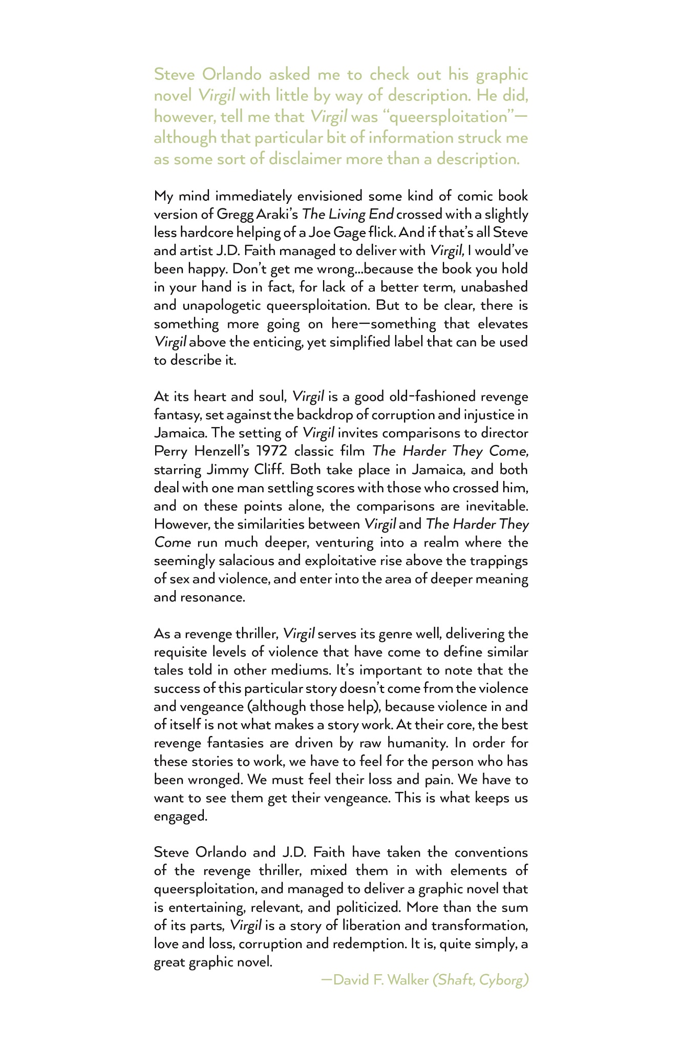 Read online Virgil comic -  Issue # TPB - 6