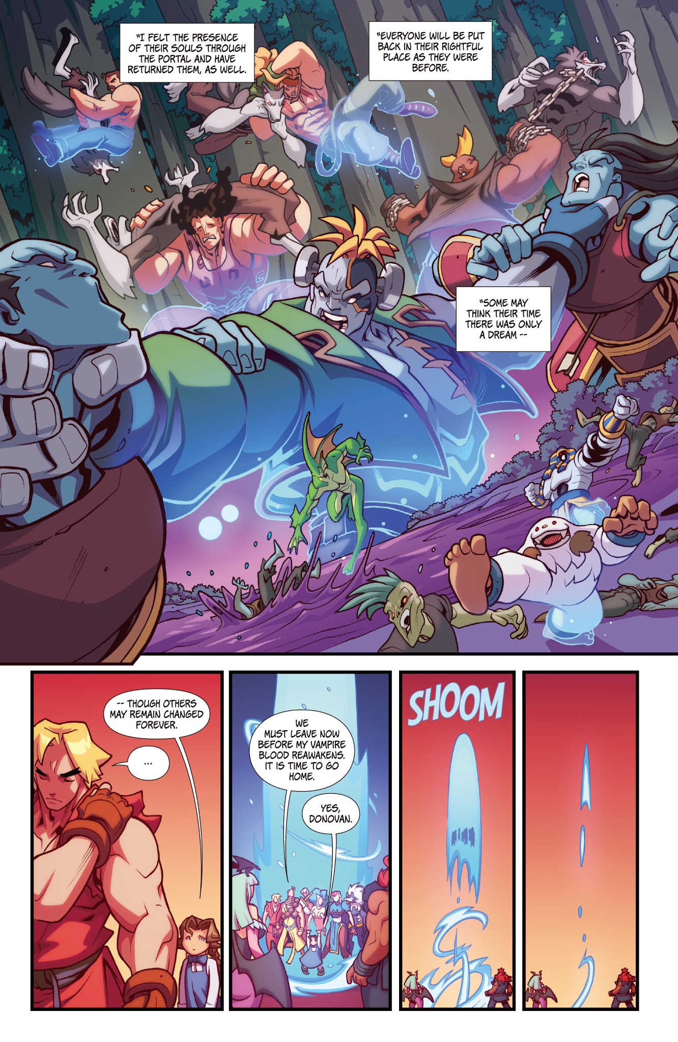 Read online Street Fighter VS Darkstalkers comic -  Issue #8 - 18