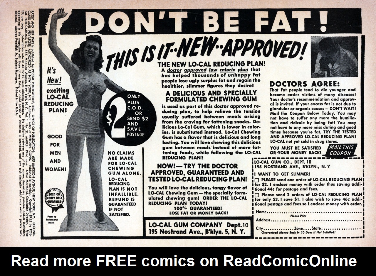 Read online Patsy and her Pals comic -  Issue #21 - 2