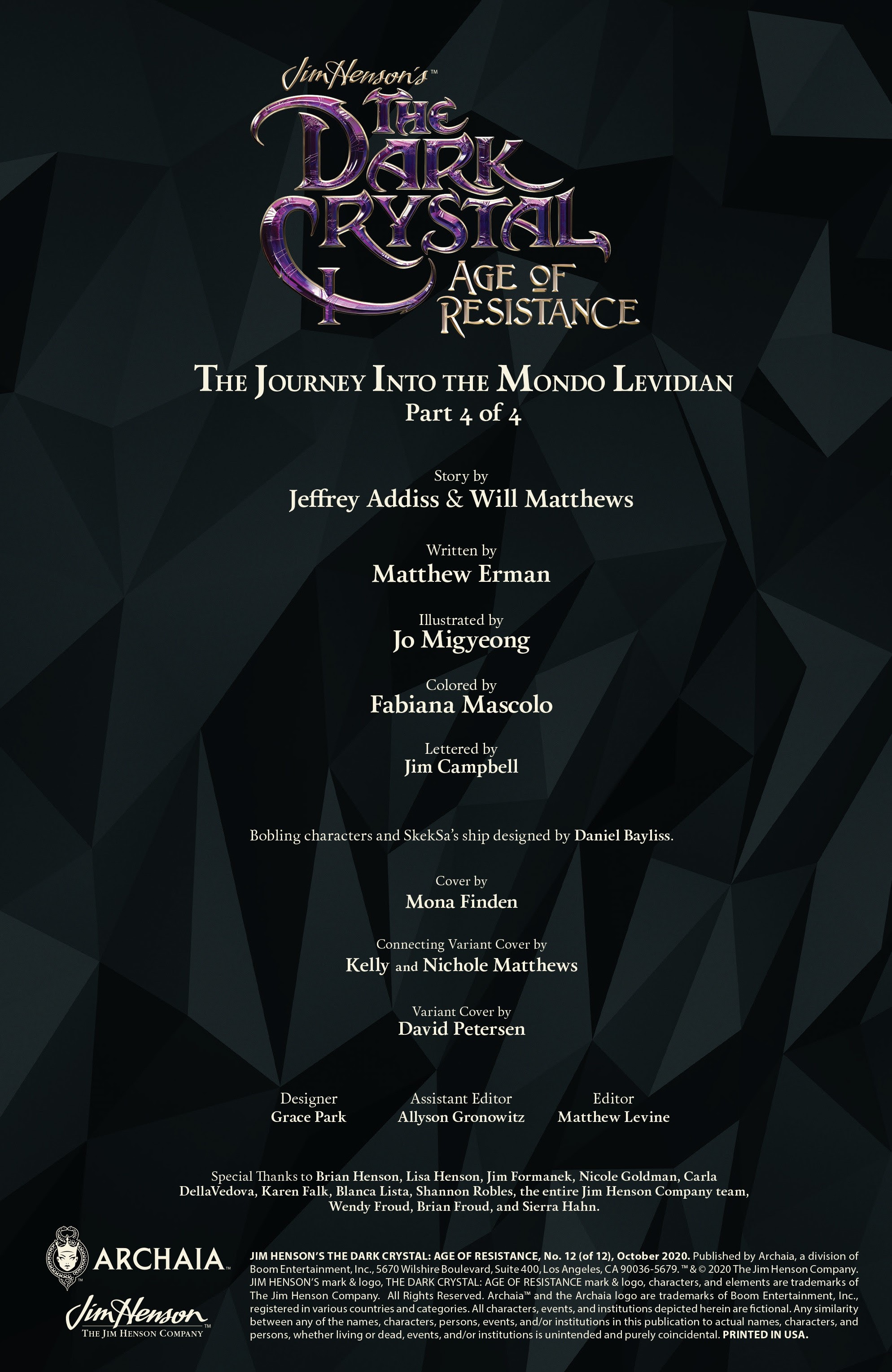 Read online Jim Henson's The Dark Crystal: Age of Resistance comic -  Issue #12 - 2