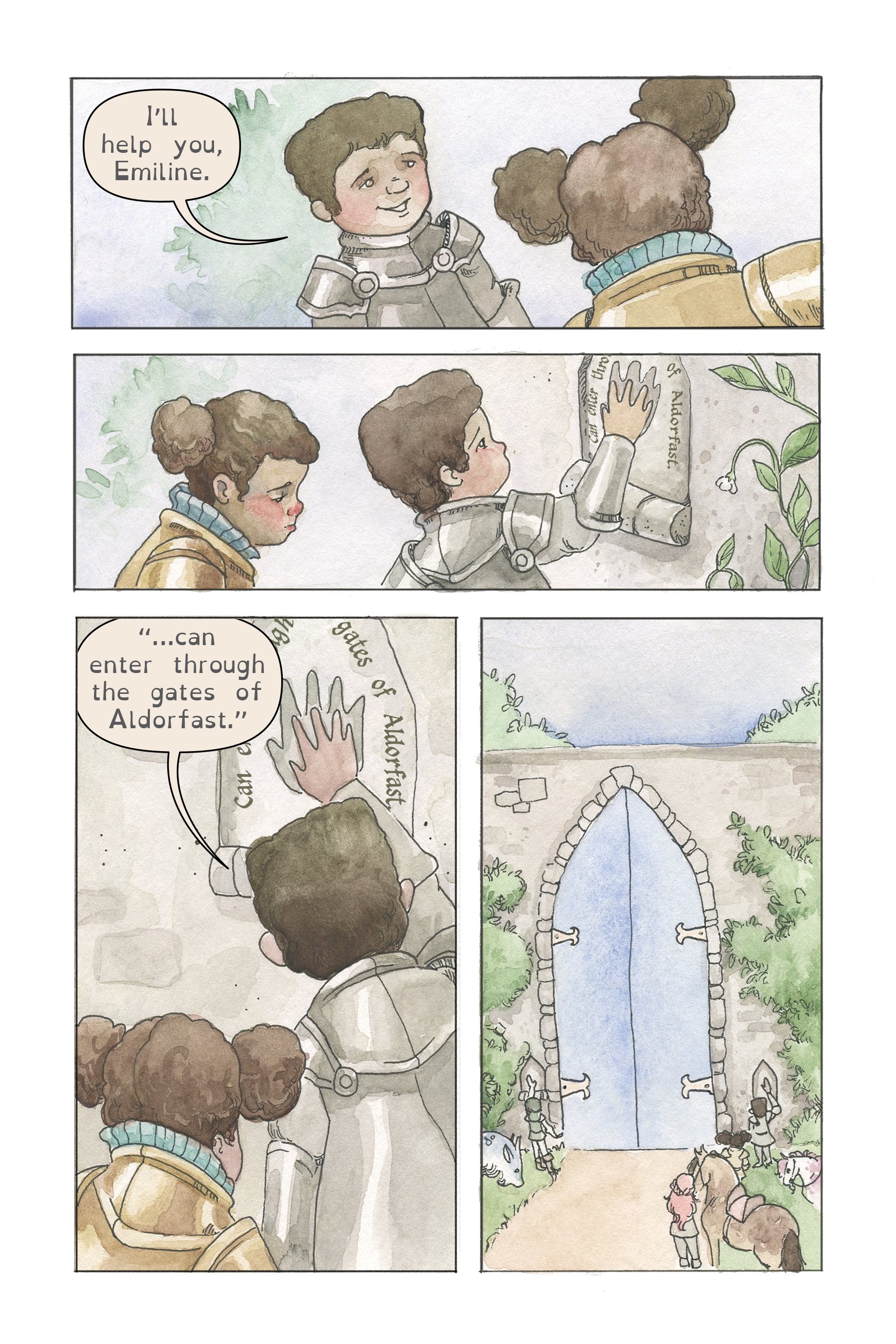 Read online Emiline: Knight in Training comic -  Issue # Full - 12