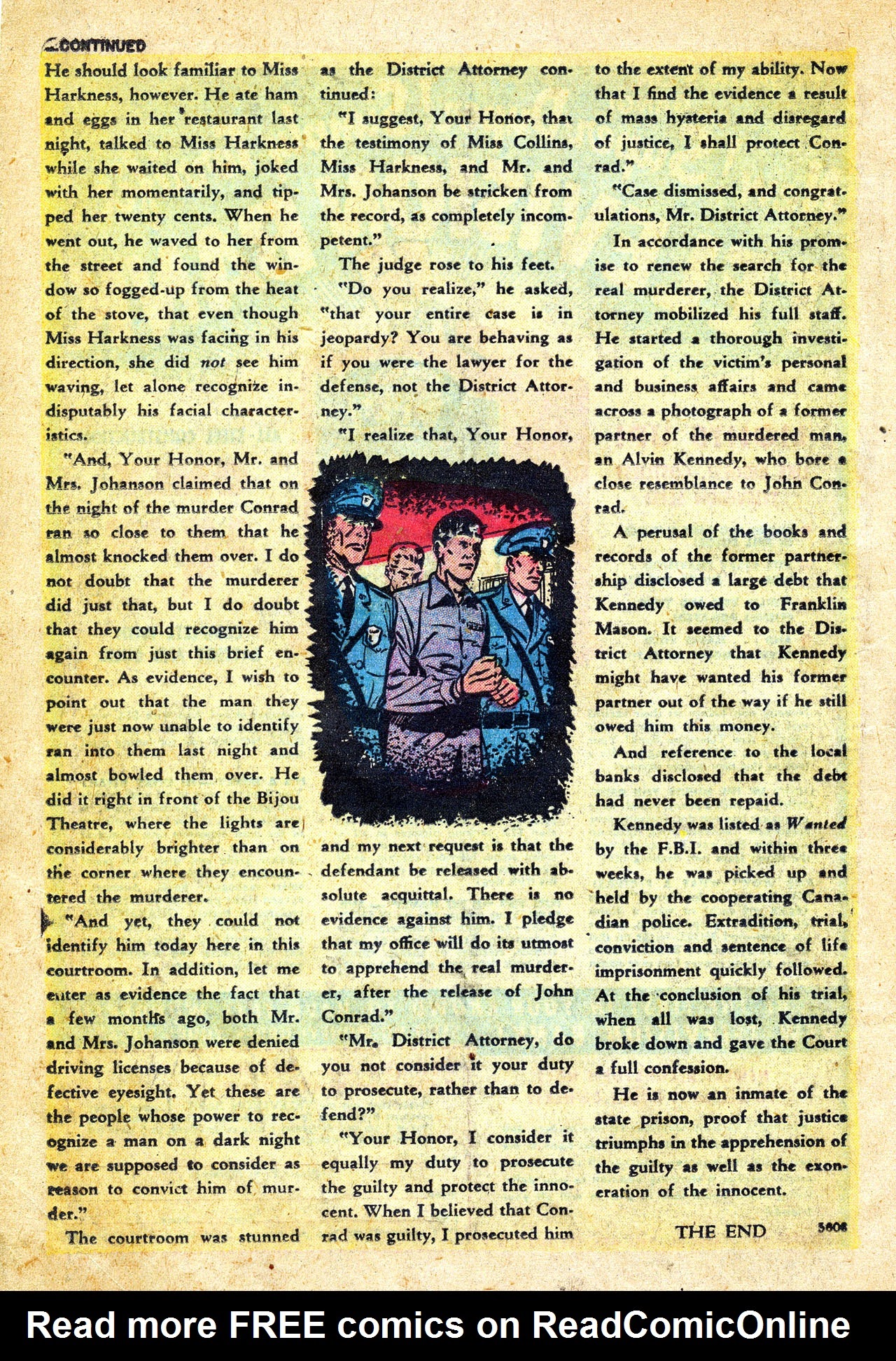 Read online Crime Cases Comics (1950) comic -  Issue #26 - 18