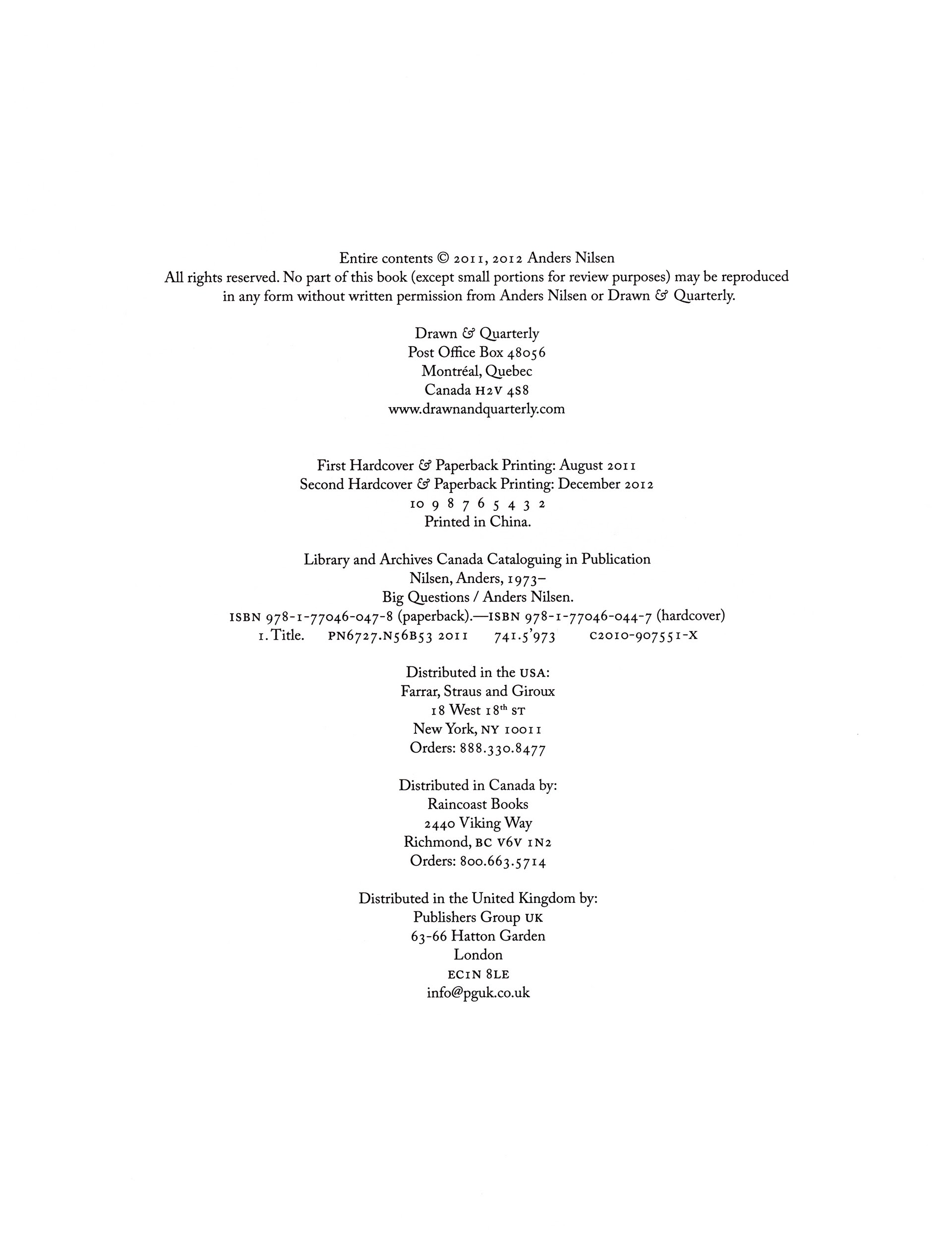 Read online Big Questions comic -  Issue # TPB (Part 1) - 9