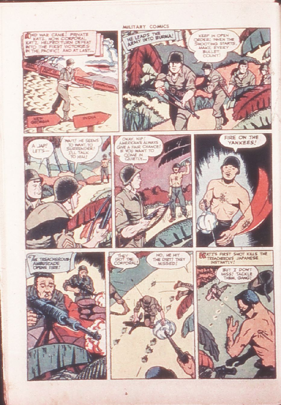 Read online Military Comics comic -  Issue #32 - 44