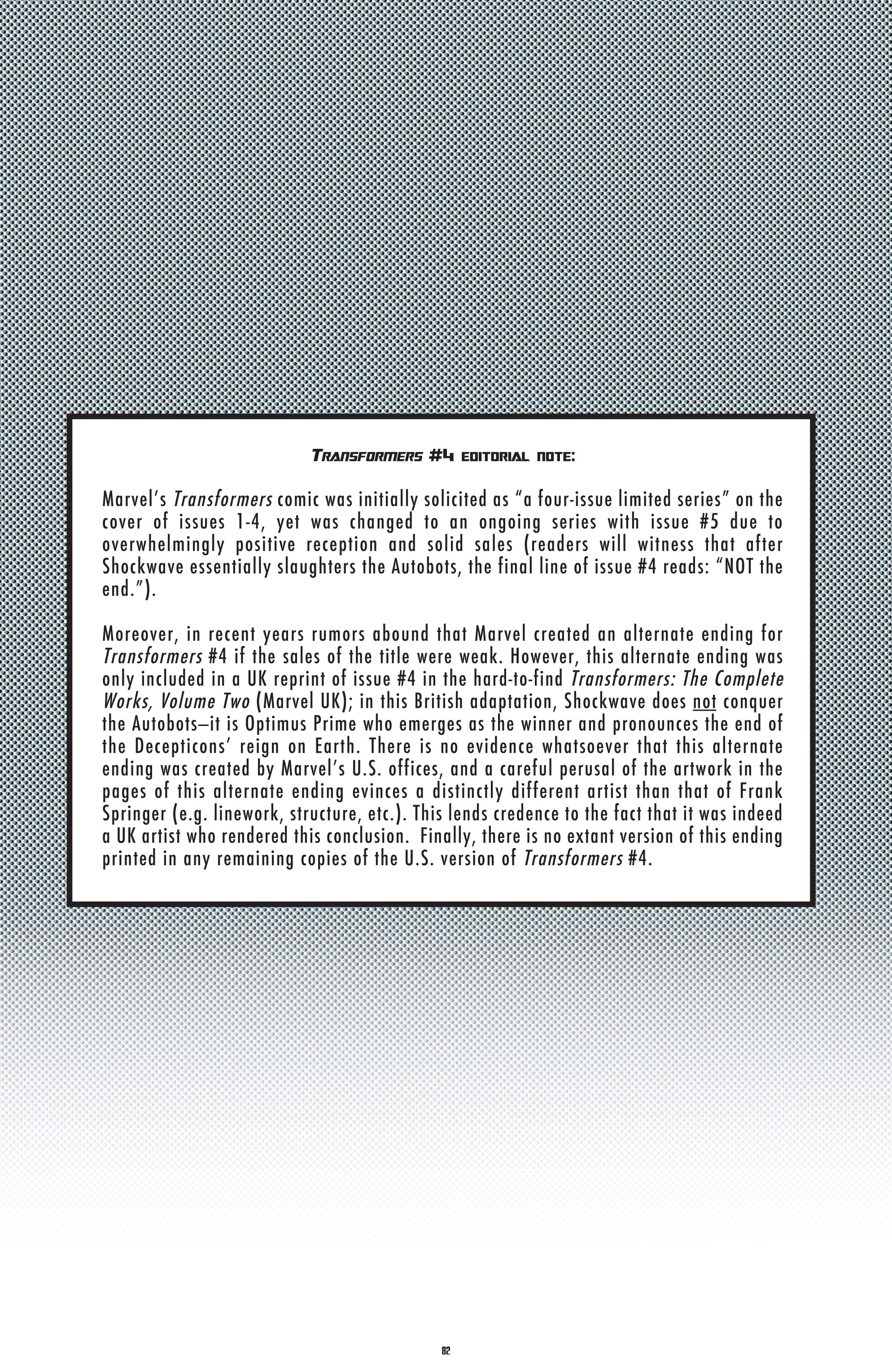 Read online The Transformers Classics comic -  Issue # TPB 1 - 83