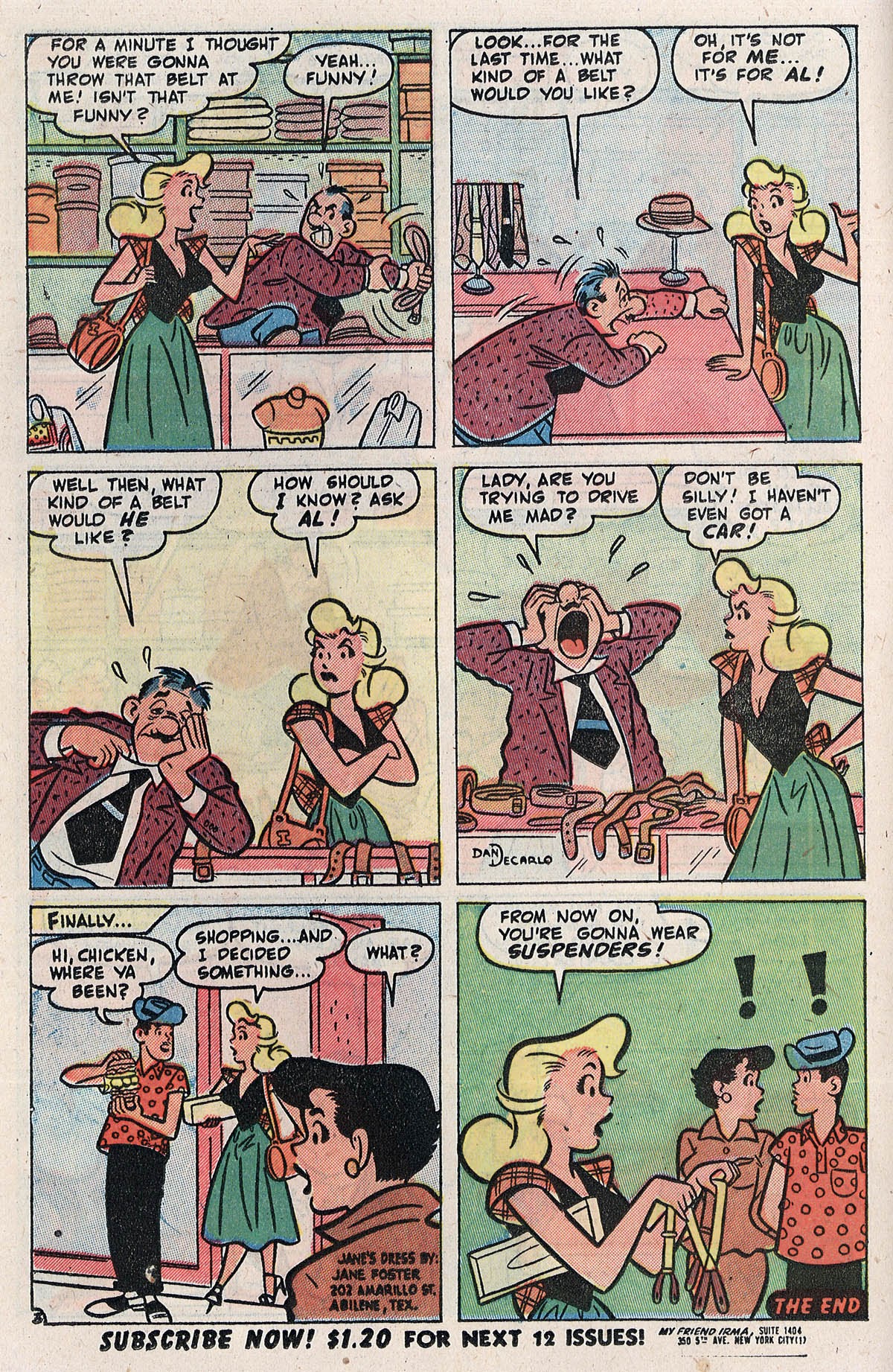 Read online My Friend Irma comic -  Issue #12 - 22