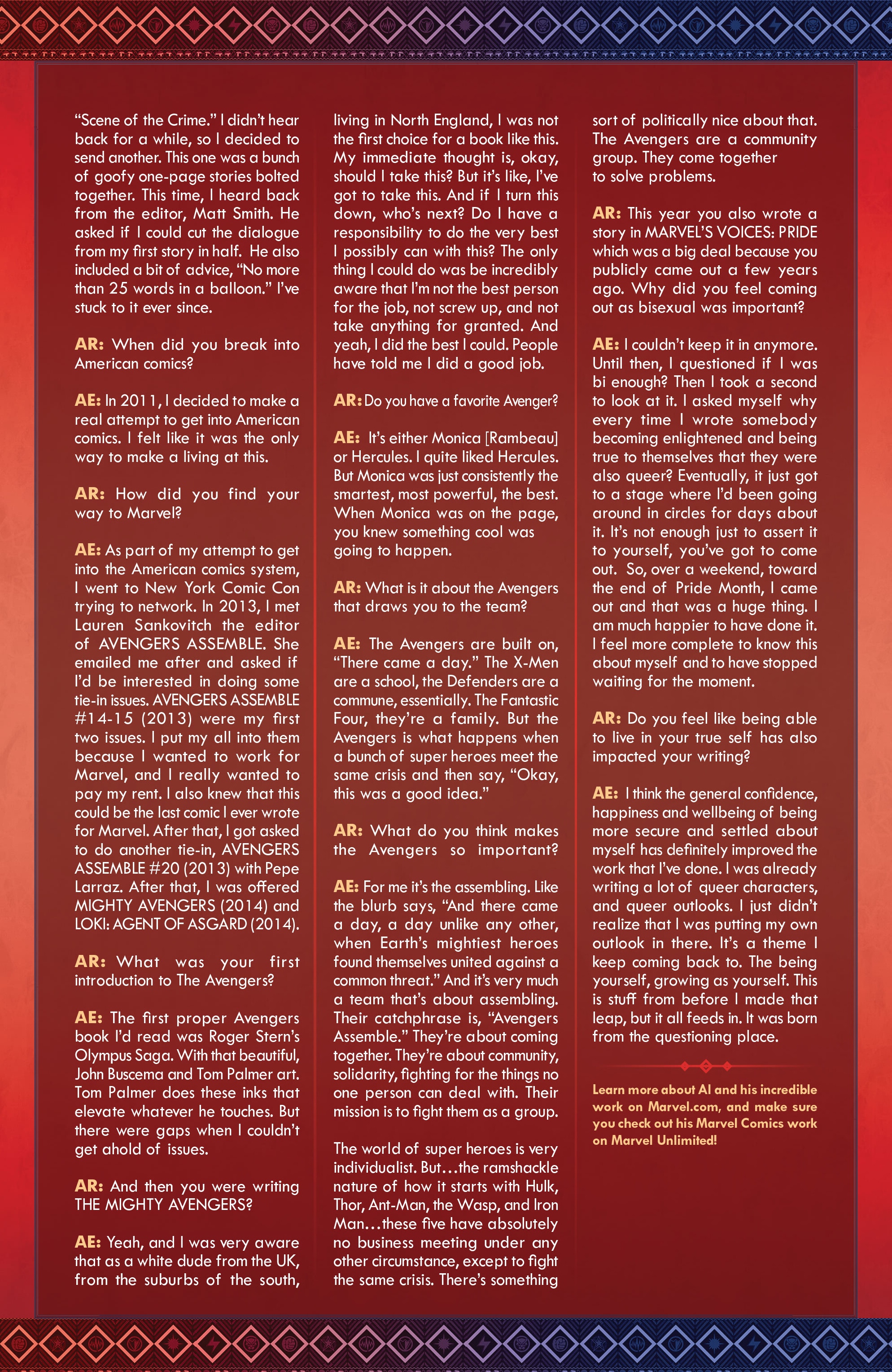 Read online Marvel's Voices: The Avengers comic -  Issue # Full - 38