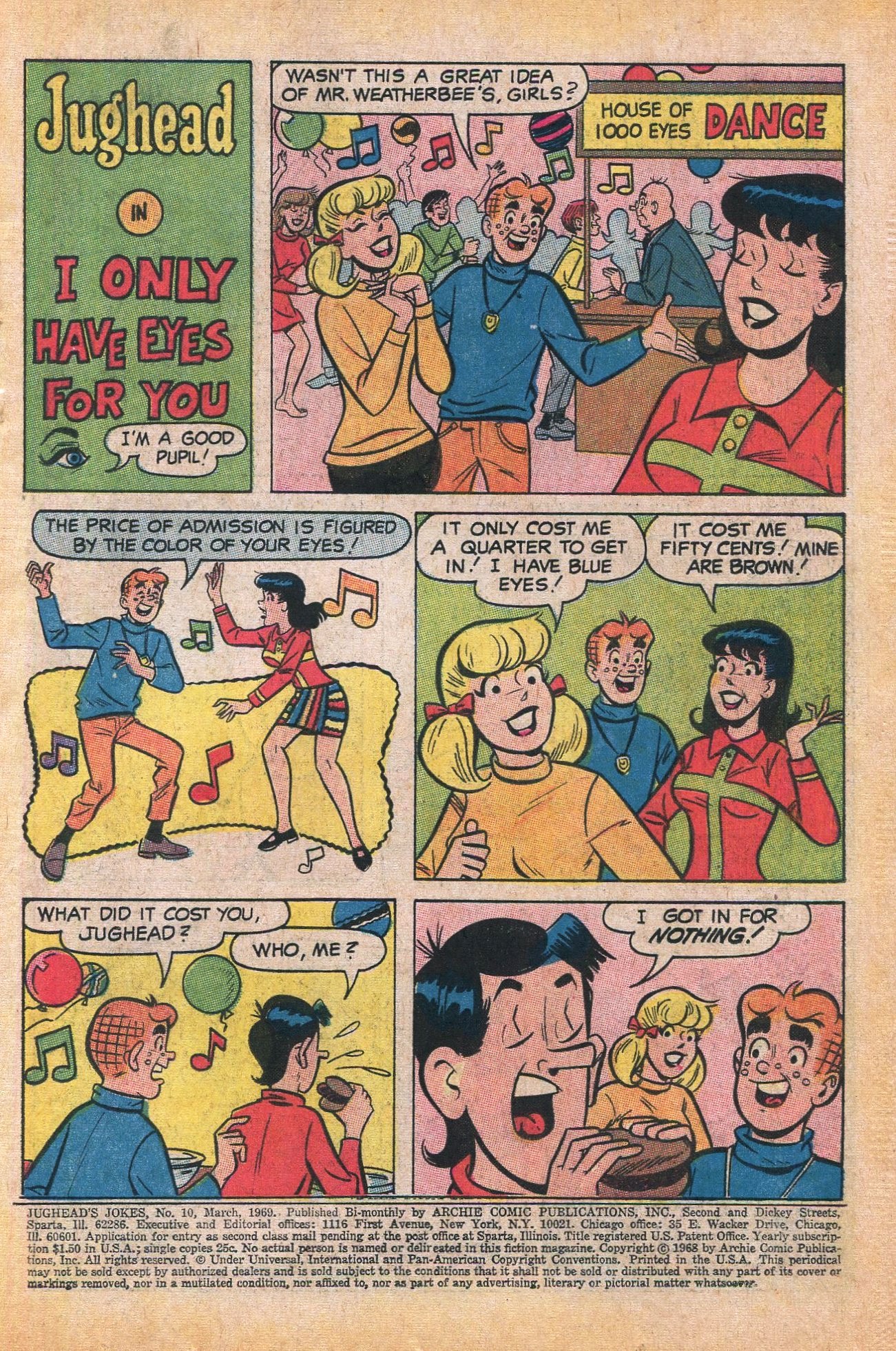 Read online Jughead's Jokes comic -  Issue #10 - 3