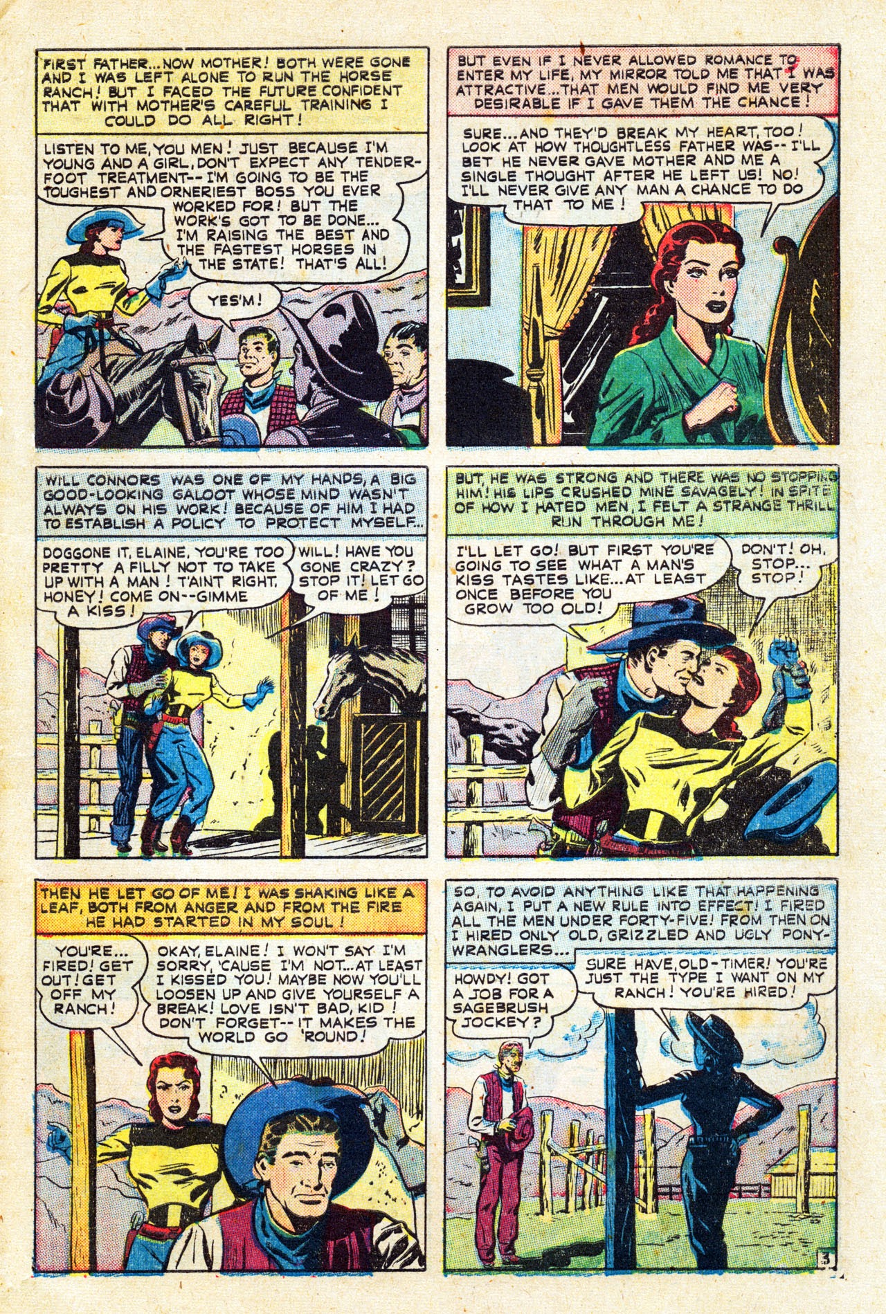 Read online Cowboy Romances comic -  Issue #3 - 5