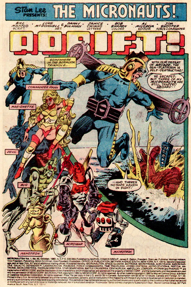 Read online Micronauts (1979) comic -  Issue #46 - 2