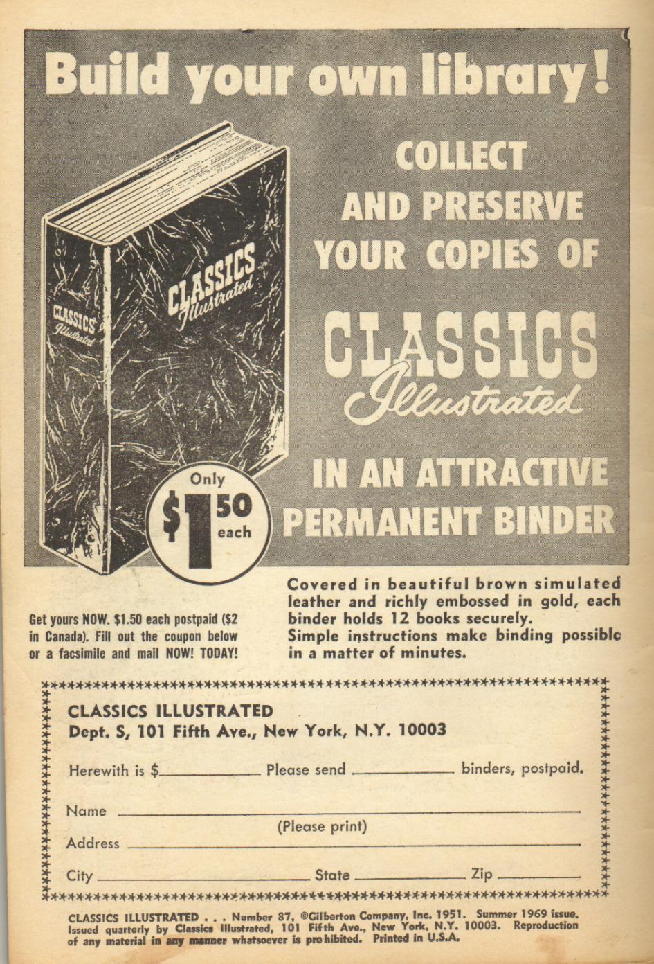 Read online Classics Illustrated comic -  Issue #87 - 2