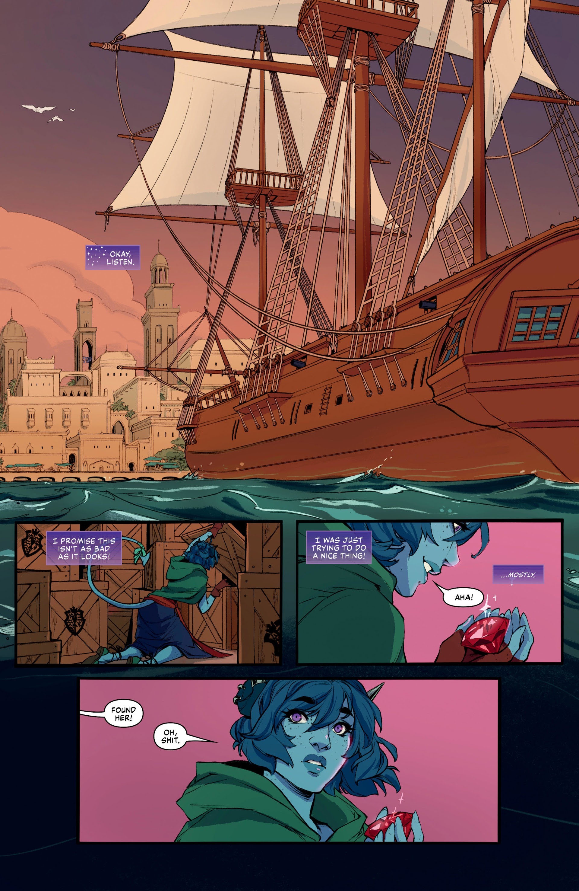 Read online Critical Role: The Mighty Nein Origins–Jester Lavorre comic -  Issue # Full - 8