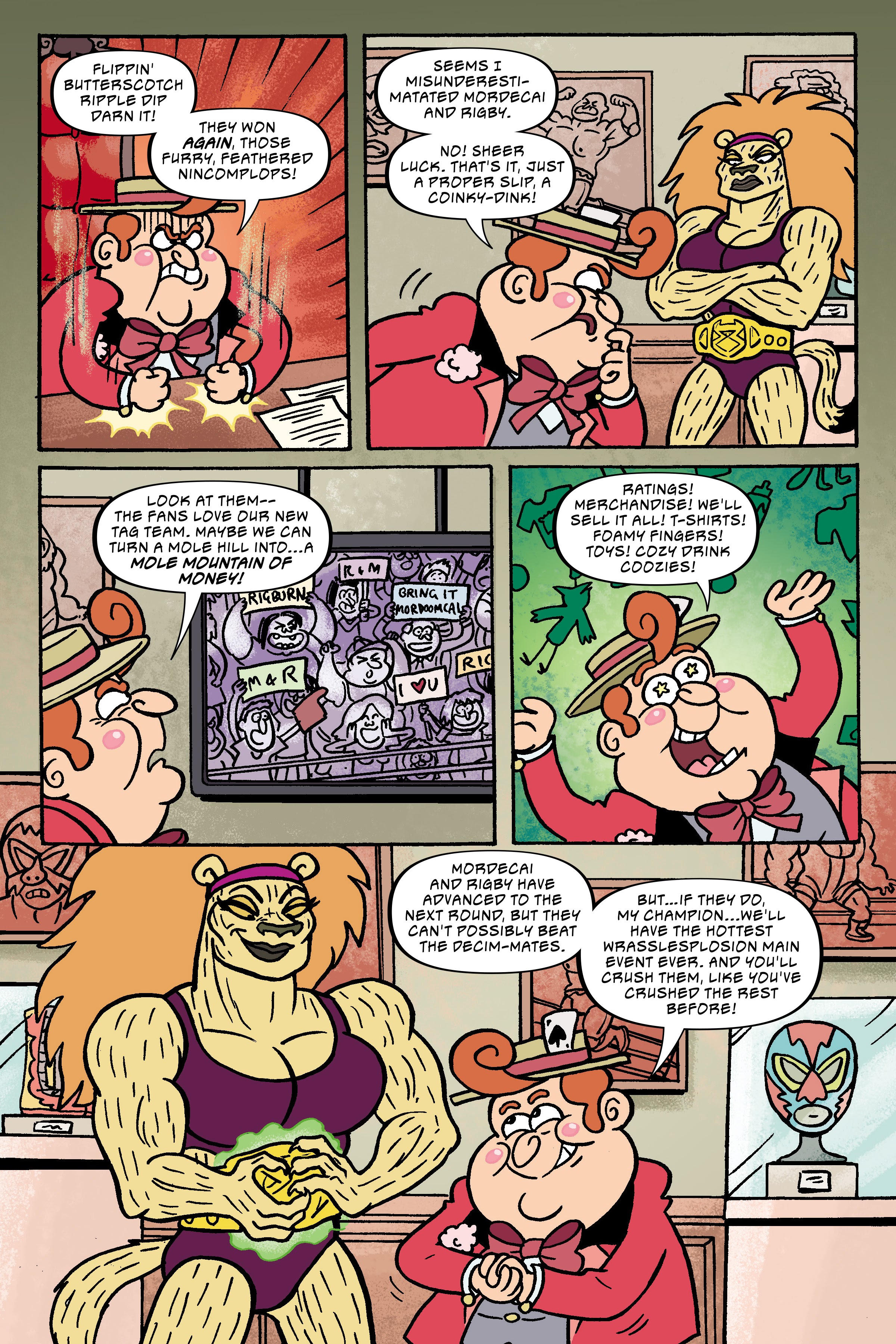 Read online Regular Show: Wrasslesplosion comic -  Issue # TPB - 53