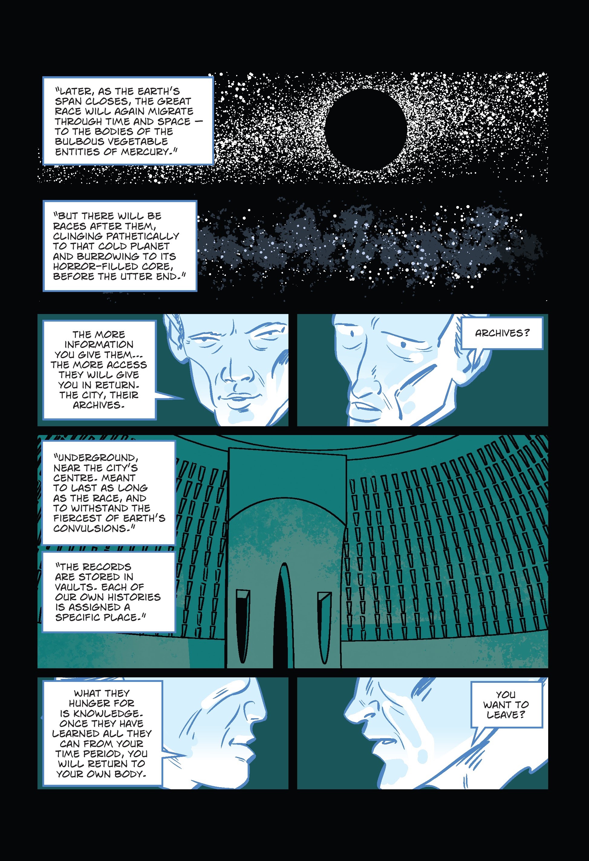 Read online H.P. Lovecraft The Shadow Out of Time comic -  Issue # TPB - 49