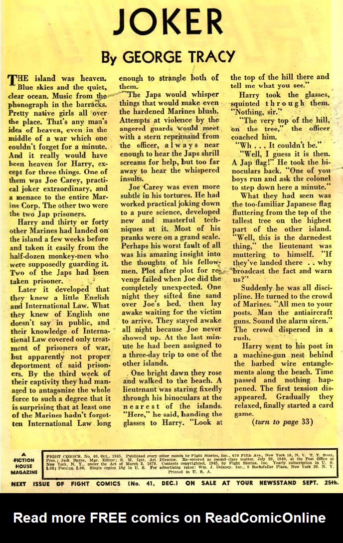 Read online Fight Comics comic -  Issue #40 - 3