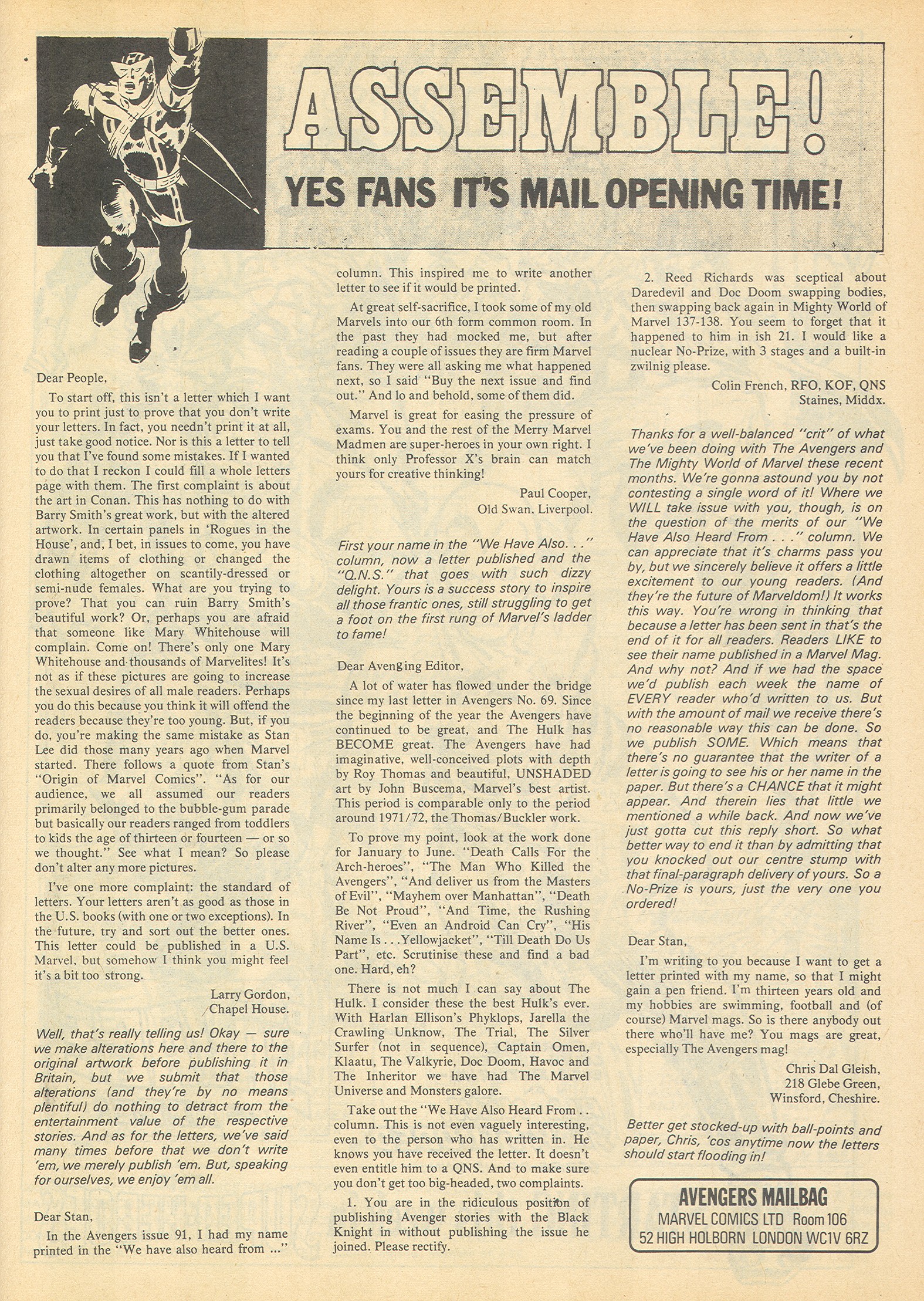 Read online The Avengers (1973) comic -  Issue #100 - 13