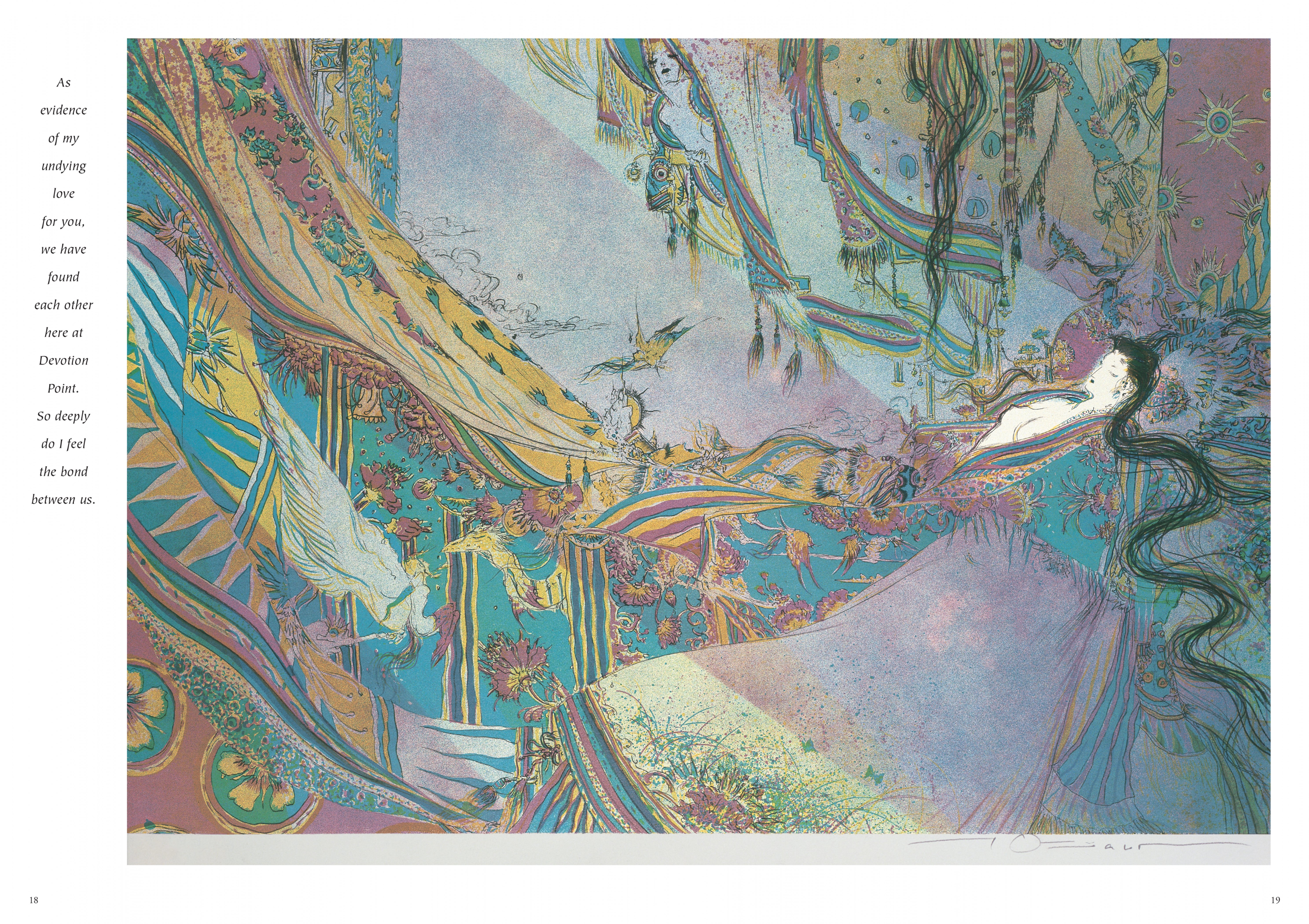 Read online Elegant Spirits: Amano's Tale of Genji and Fairies comic -  Issue # TPB - 14