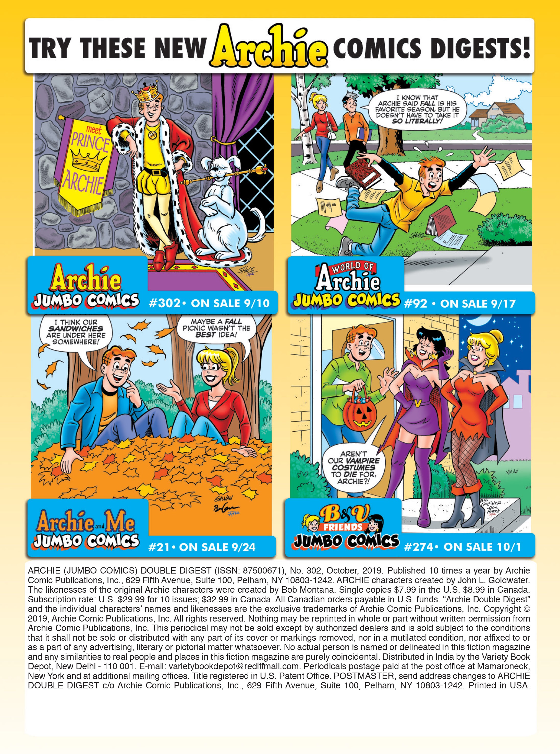 Read online Archie's Double Digest Magazine comic -  Issue #302 - 183