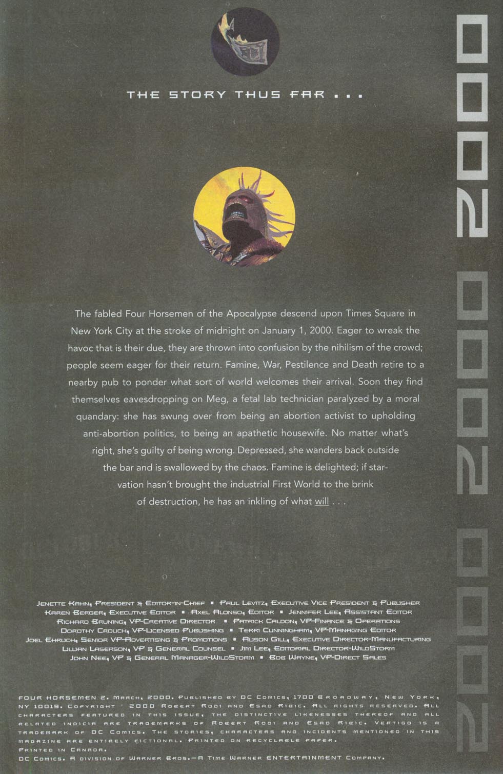 Read online Four Horsemen comic -  Issue #2 - 3