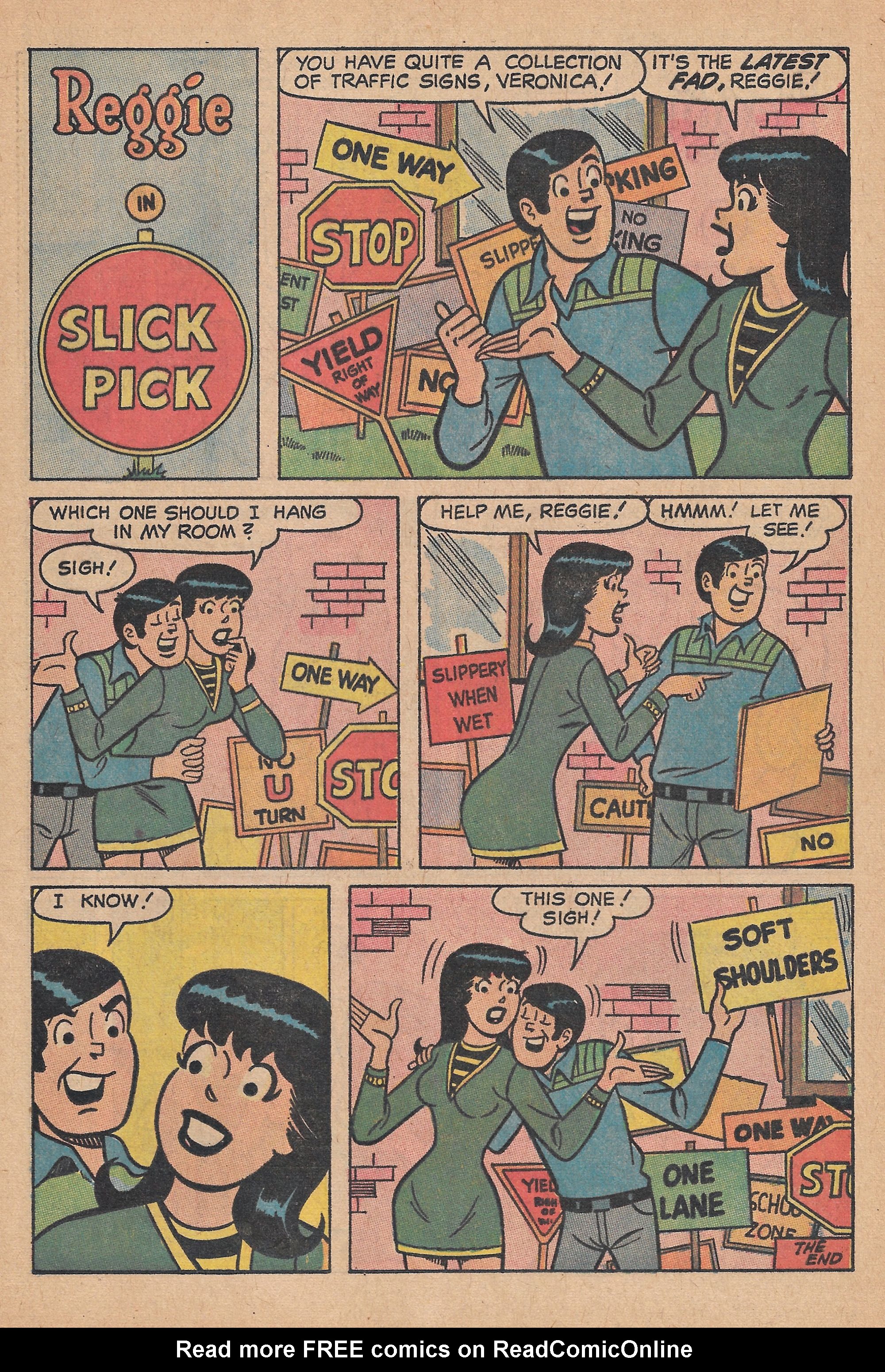 Read online Reggie's Wise Guy Jokes comic -  Issue #6 - 7