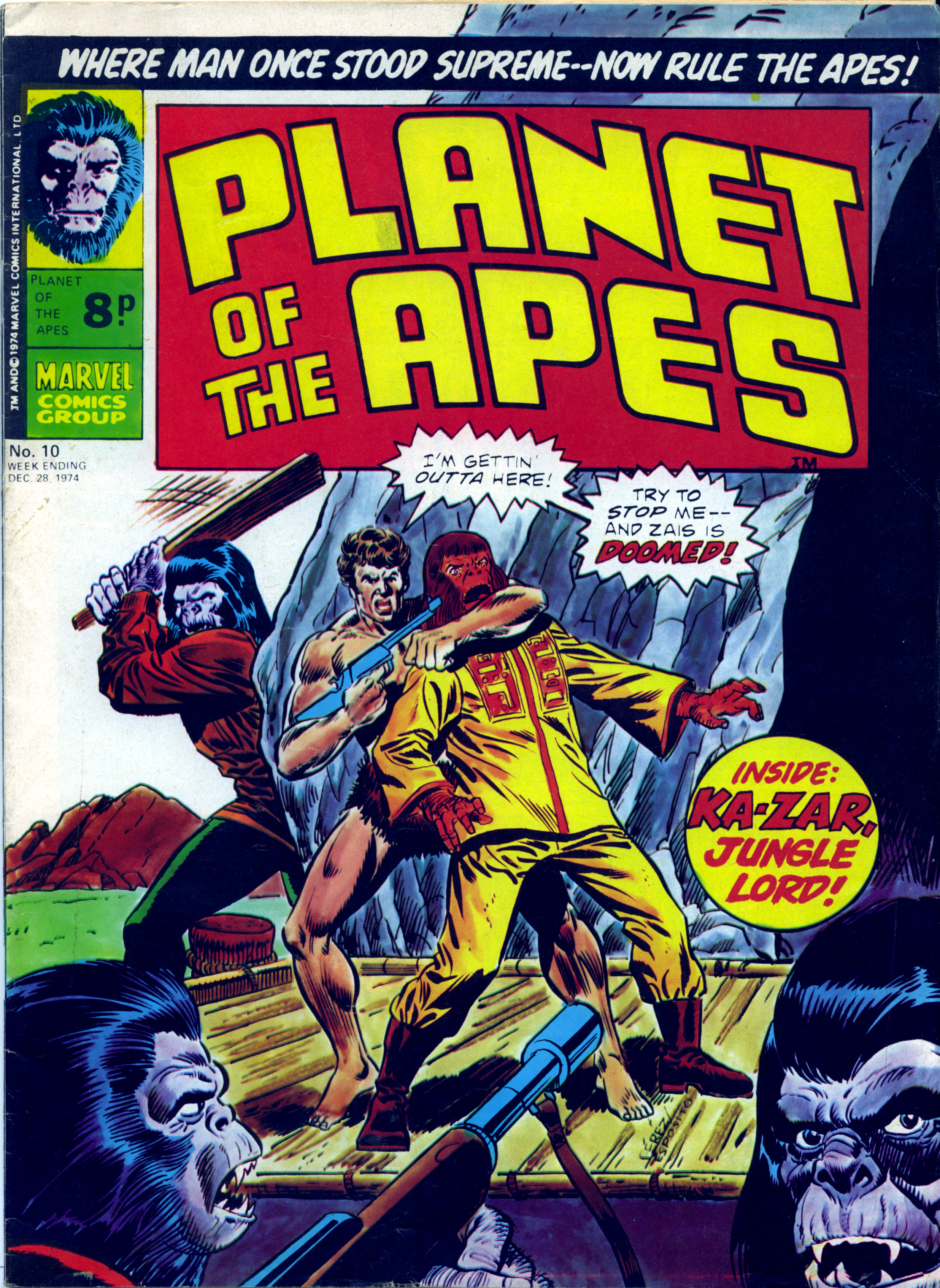 Read online Planet of the Apes (1974) comic -  Issue #10 - 1