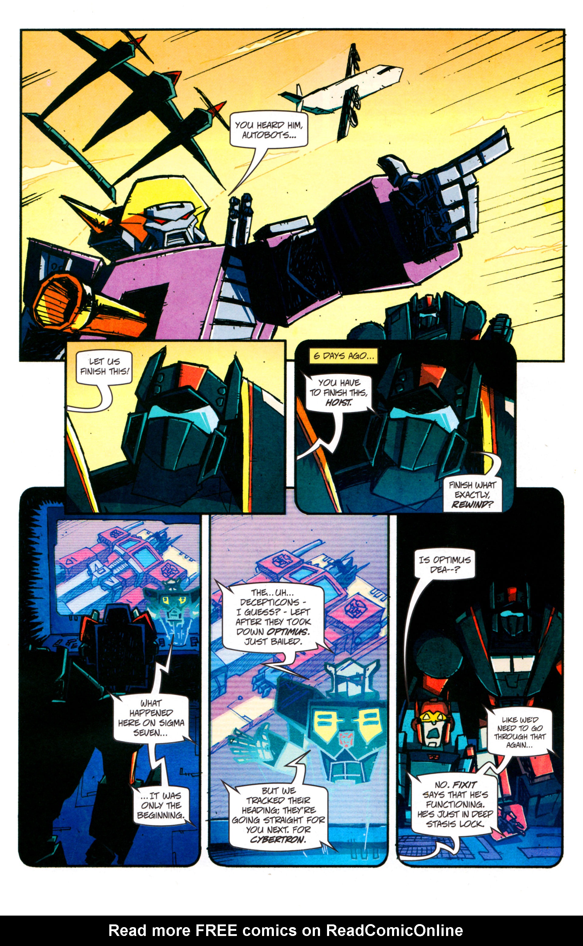 Read online Transformers: Timelines comic -  Issue #8 - 9