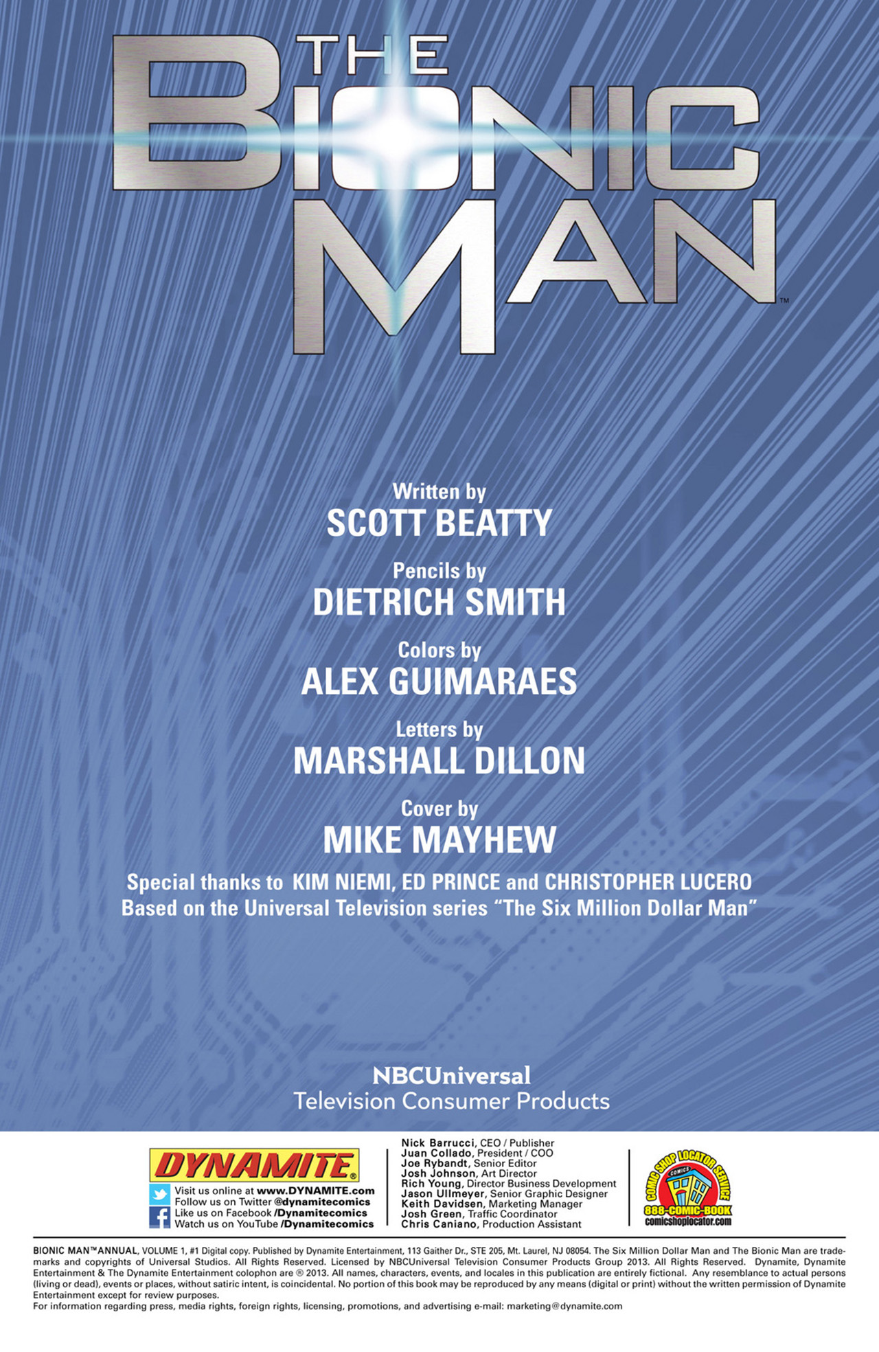 Read online Bionic Man comic -  Issue # _Annual 1 - 2