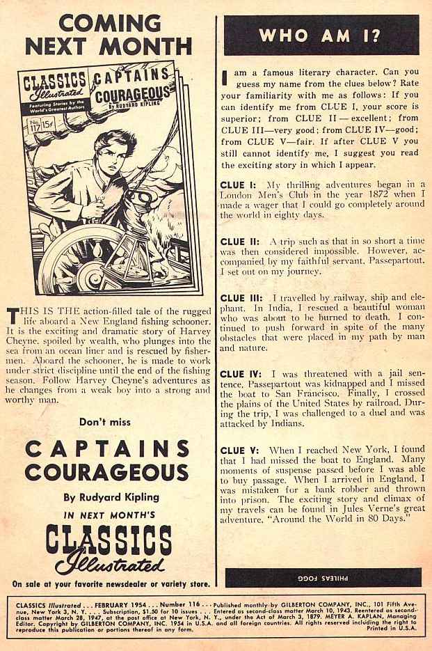 Read online Classics Illustrated comic -  Issue #116 - 2