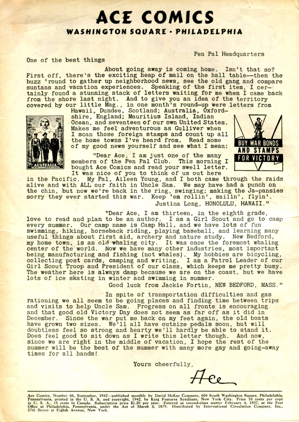 Read online Ace Comics comic -  Issue #66 - 2