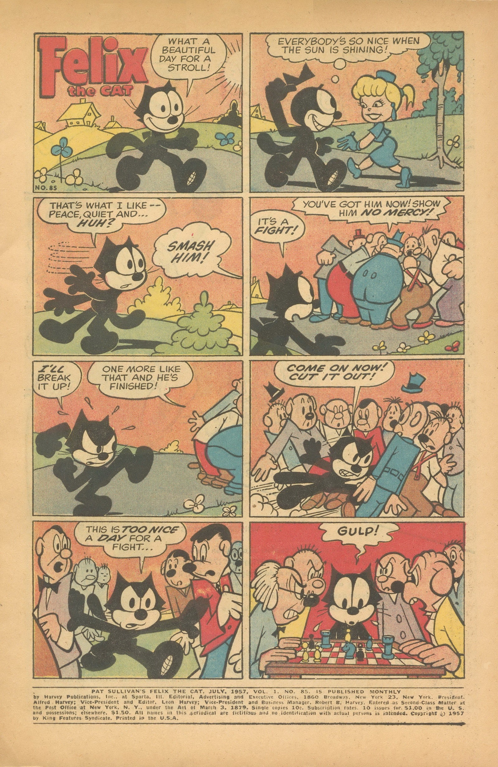 Read online Felix the Cat (1955) comic -  Issue #85 - 3