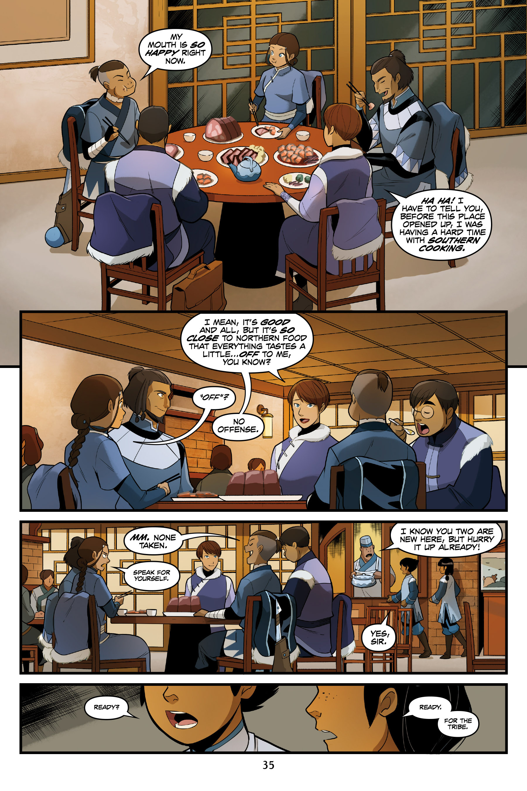 Read online Nickelodeon Avatar: The Last Airbender - North and South comic -  Issue #1 - 35